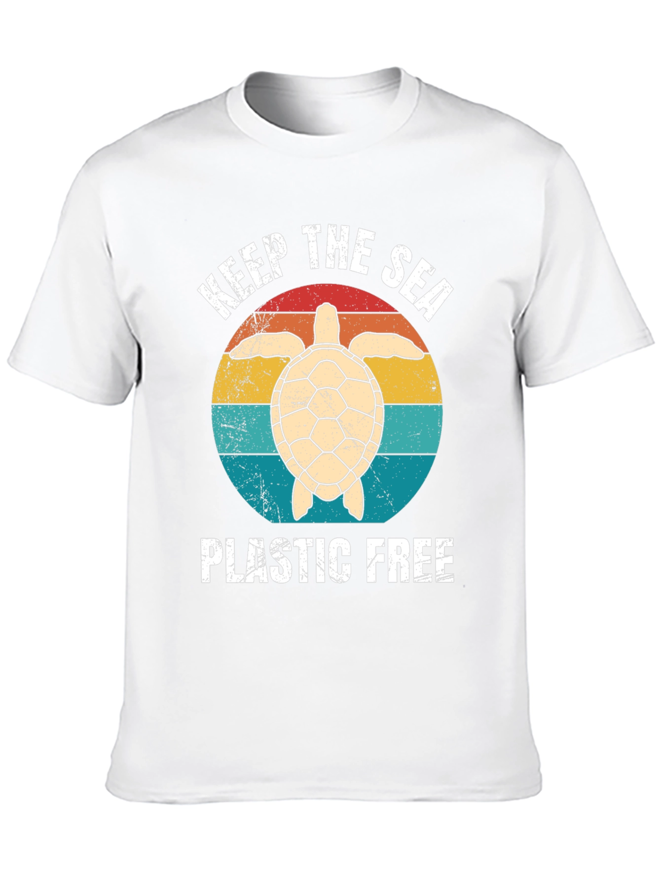 Keep The Sea Plastic Free Turtle Graphic Tee