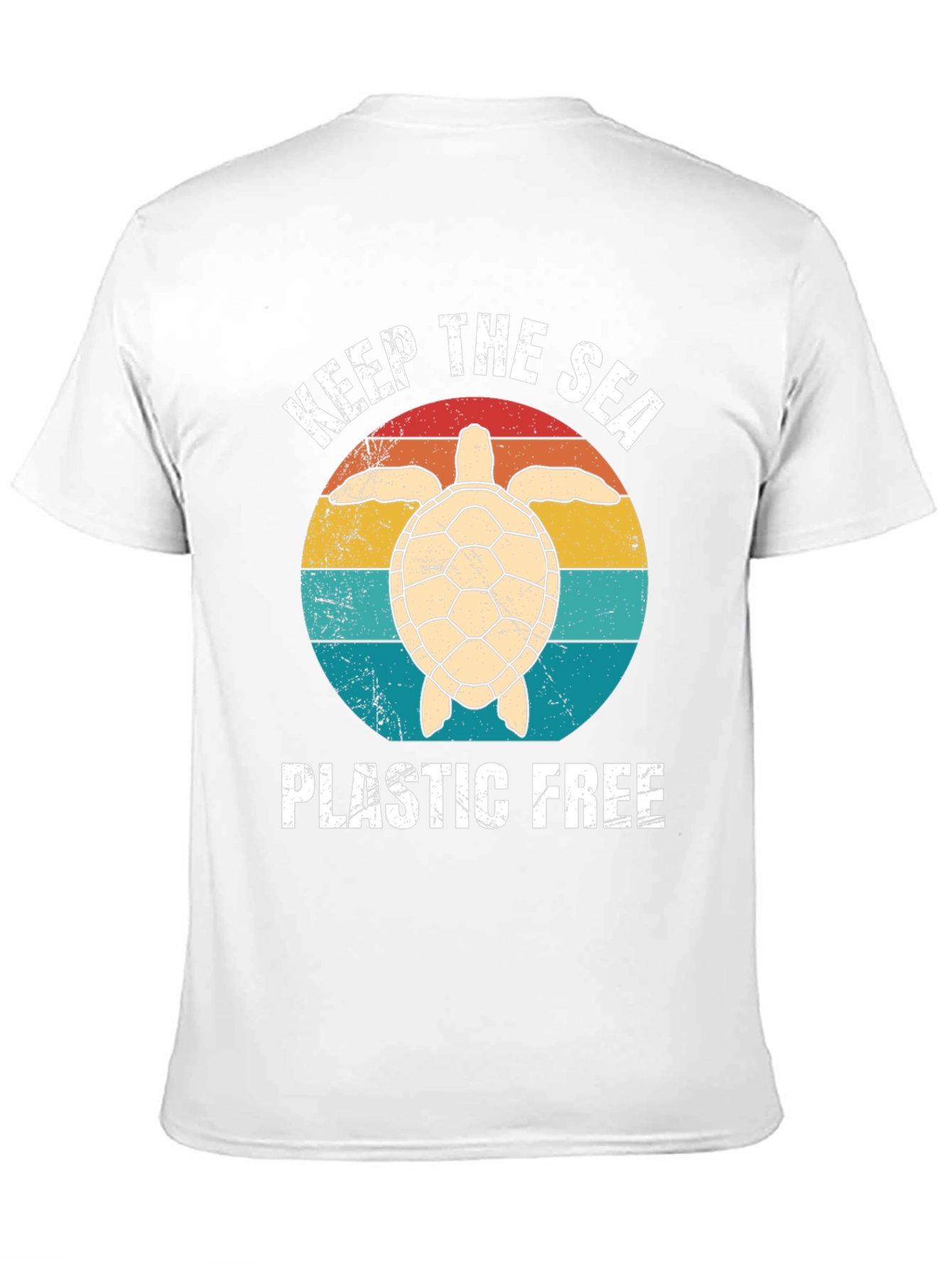 Keep The Sea Plastic Free Turtle Graphic Tee