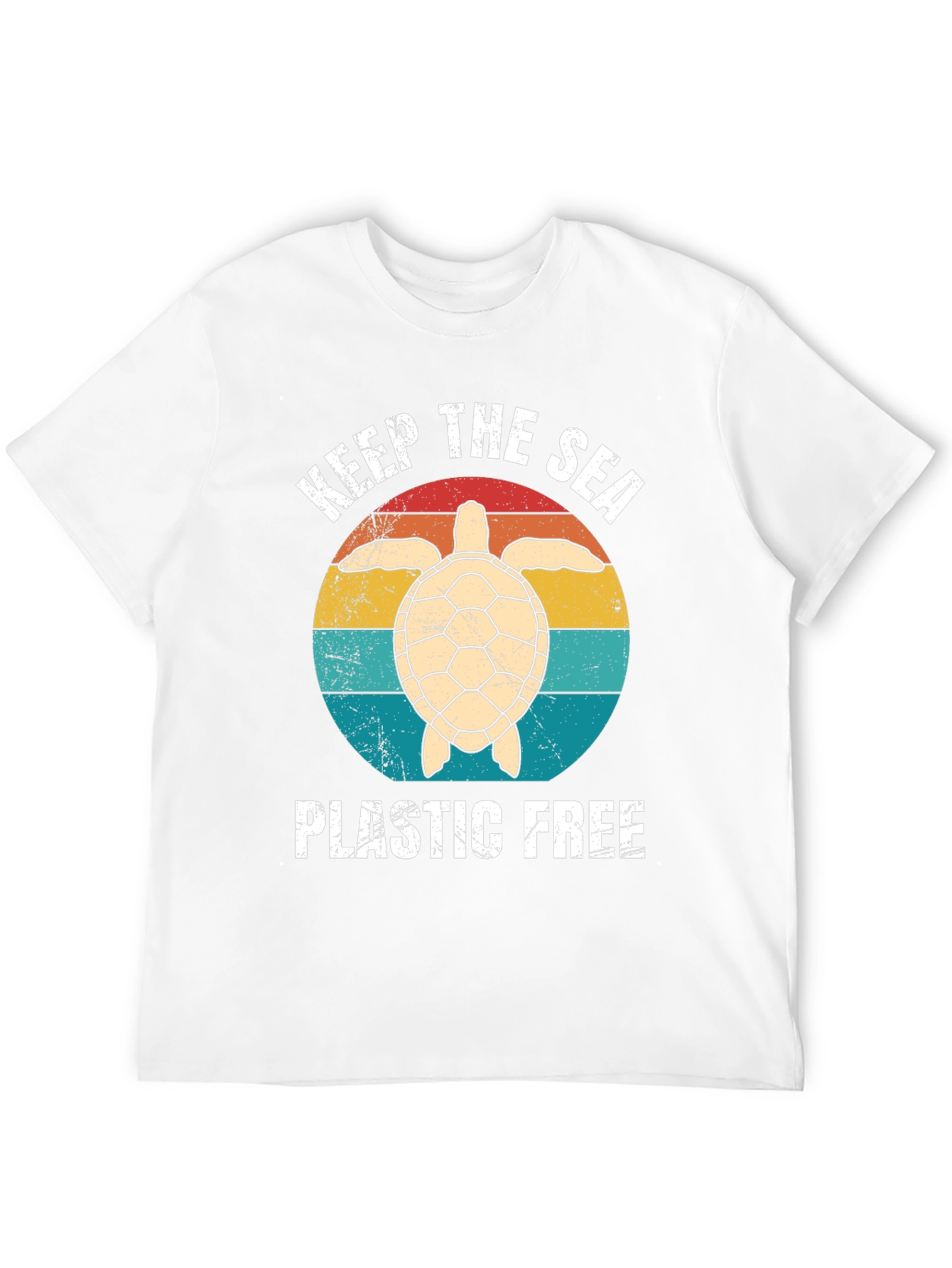 Keep The Sea Plastic Free Turtle Graphic Tee