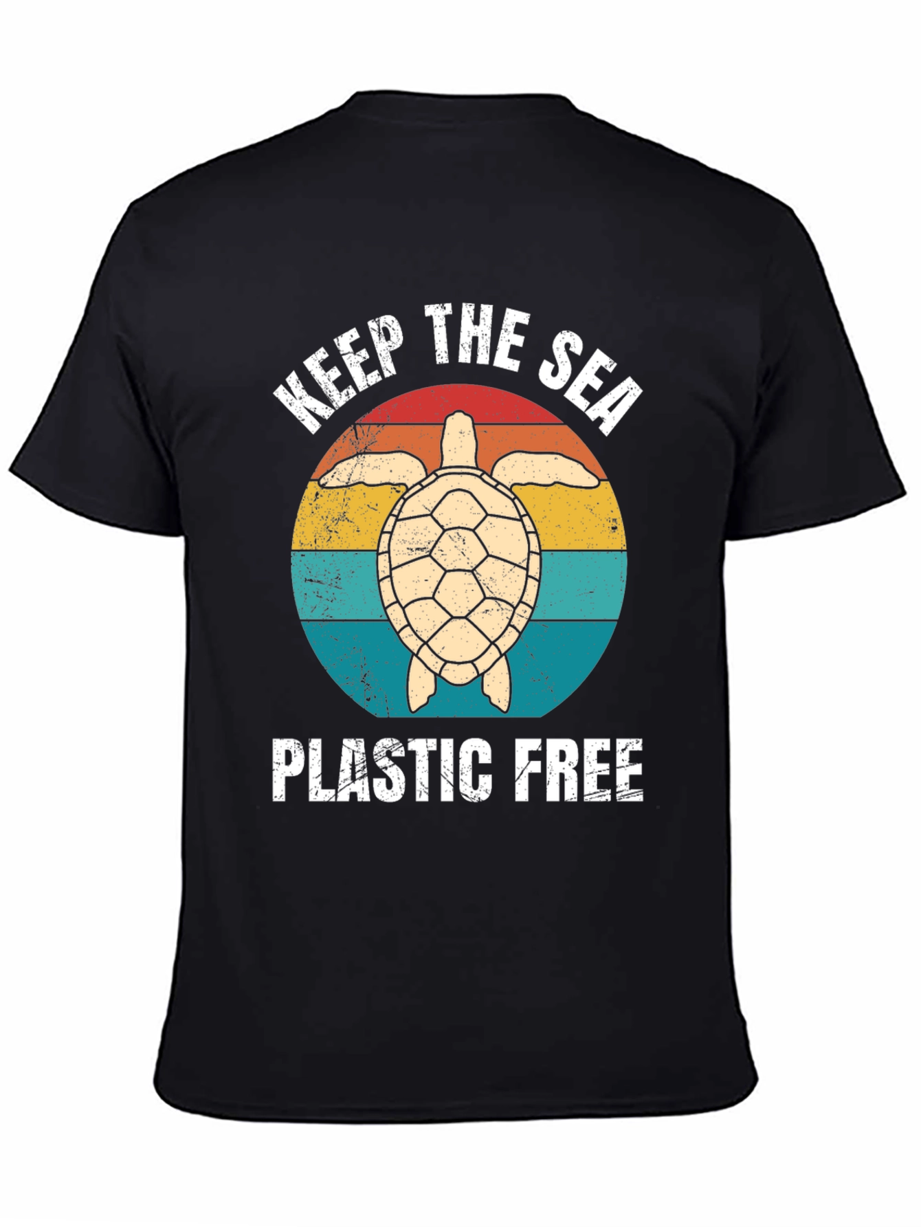 Keep The Sea Plastic Free Turtle Graphic Tee
