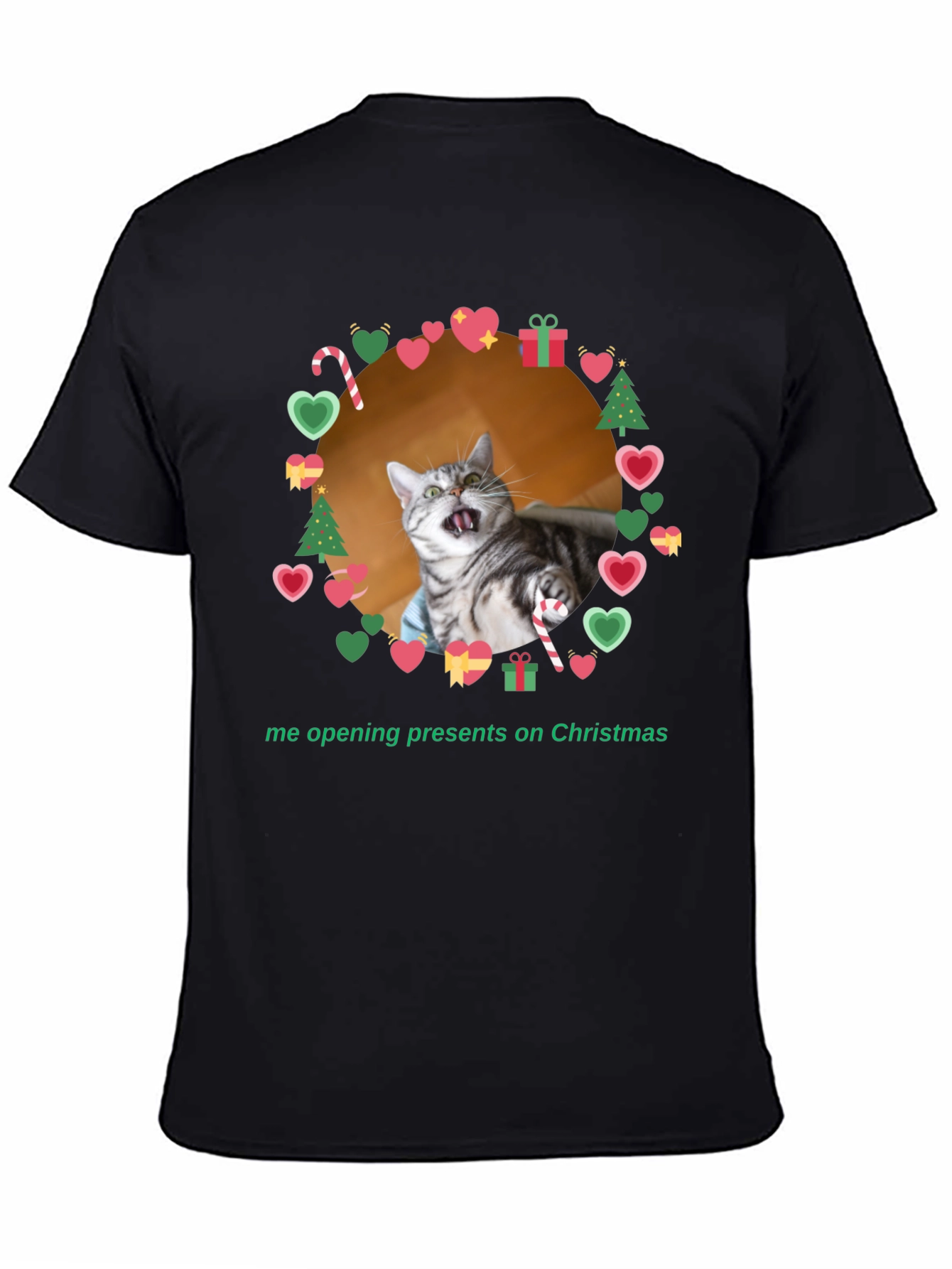 Funny Cat Christmas T-Shirt