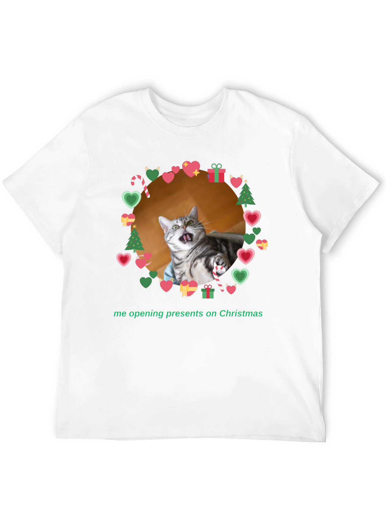 Funny Cat Christmas T-Shirt