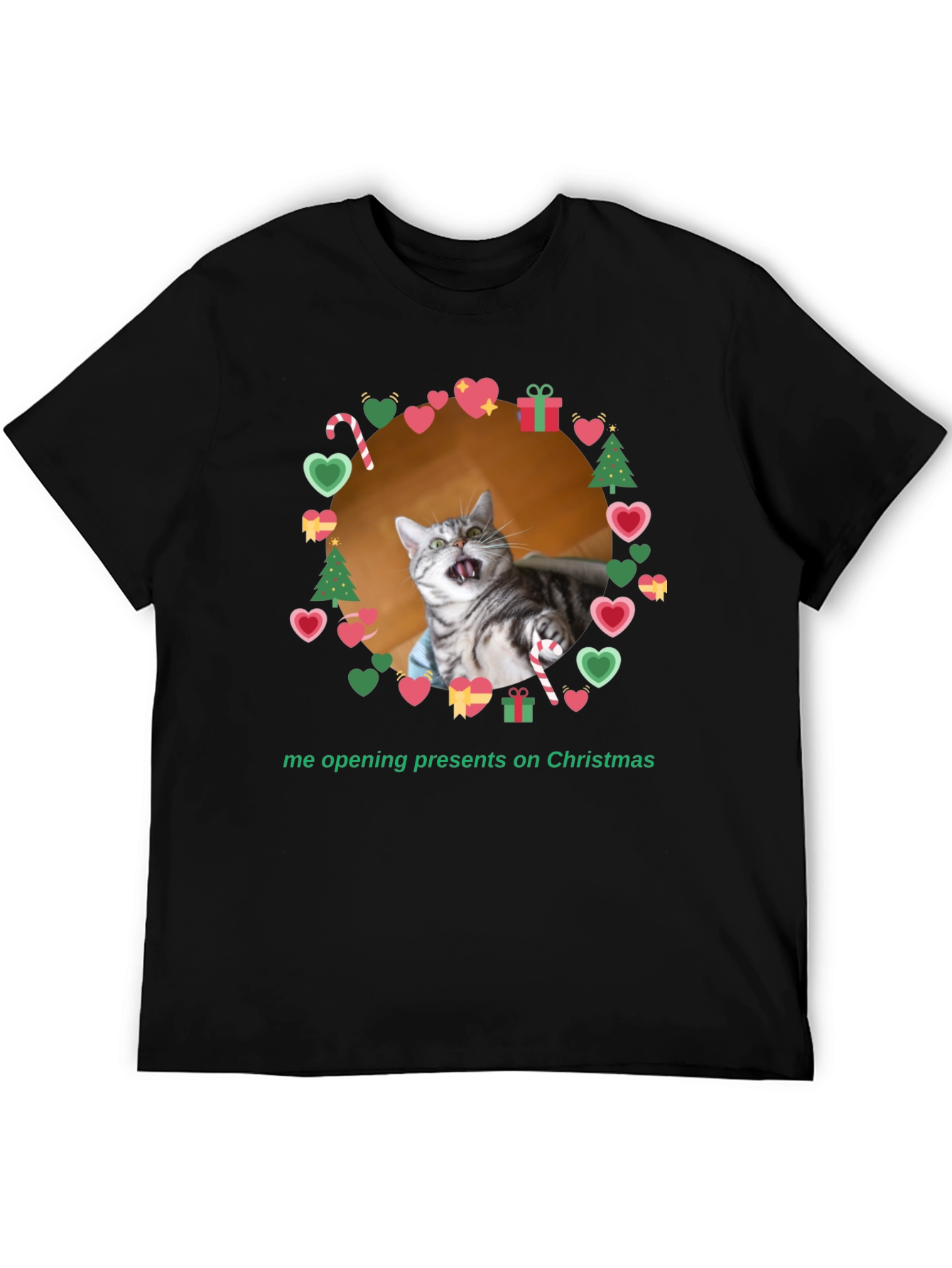 Funny Cat Christmas T-Shirt