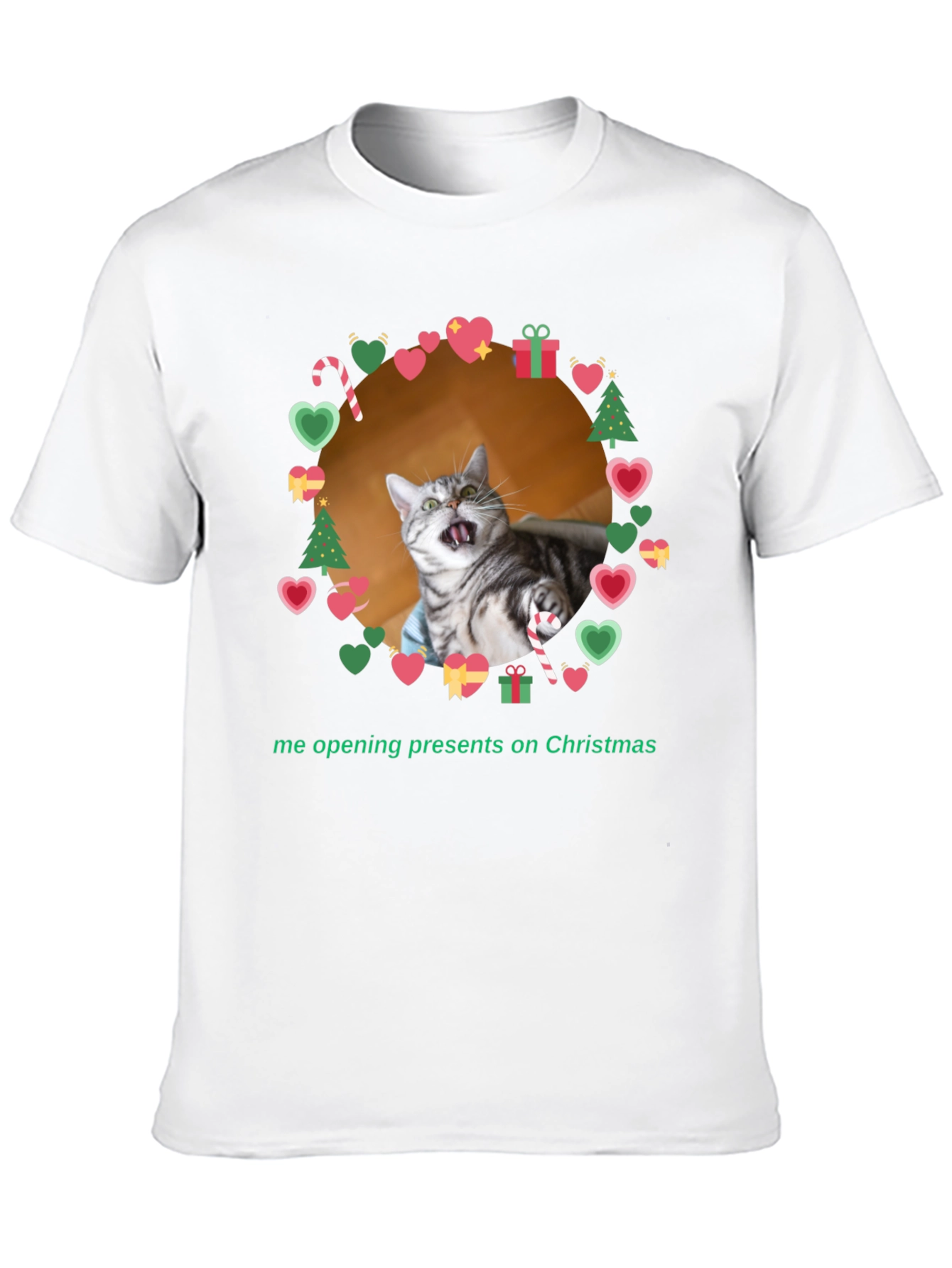 Funny Cat Christmas T-Shirt