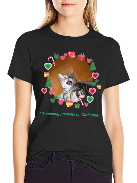 Funny Cat Christmas T-Shirt