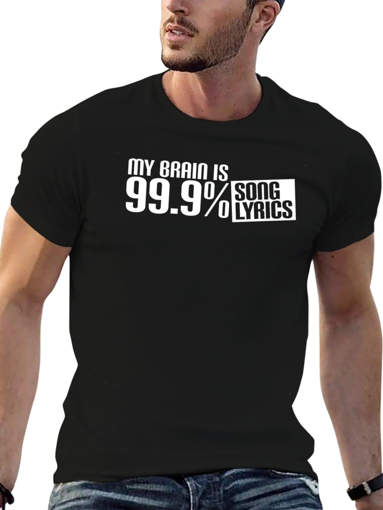 My Brain is 99.9% Song Lyrics T-Shirt