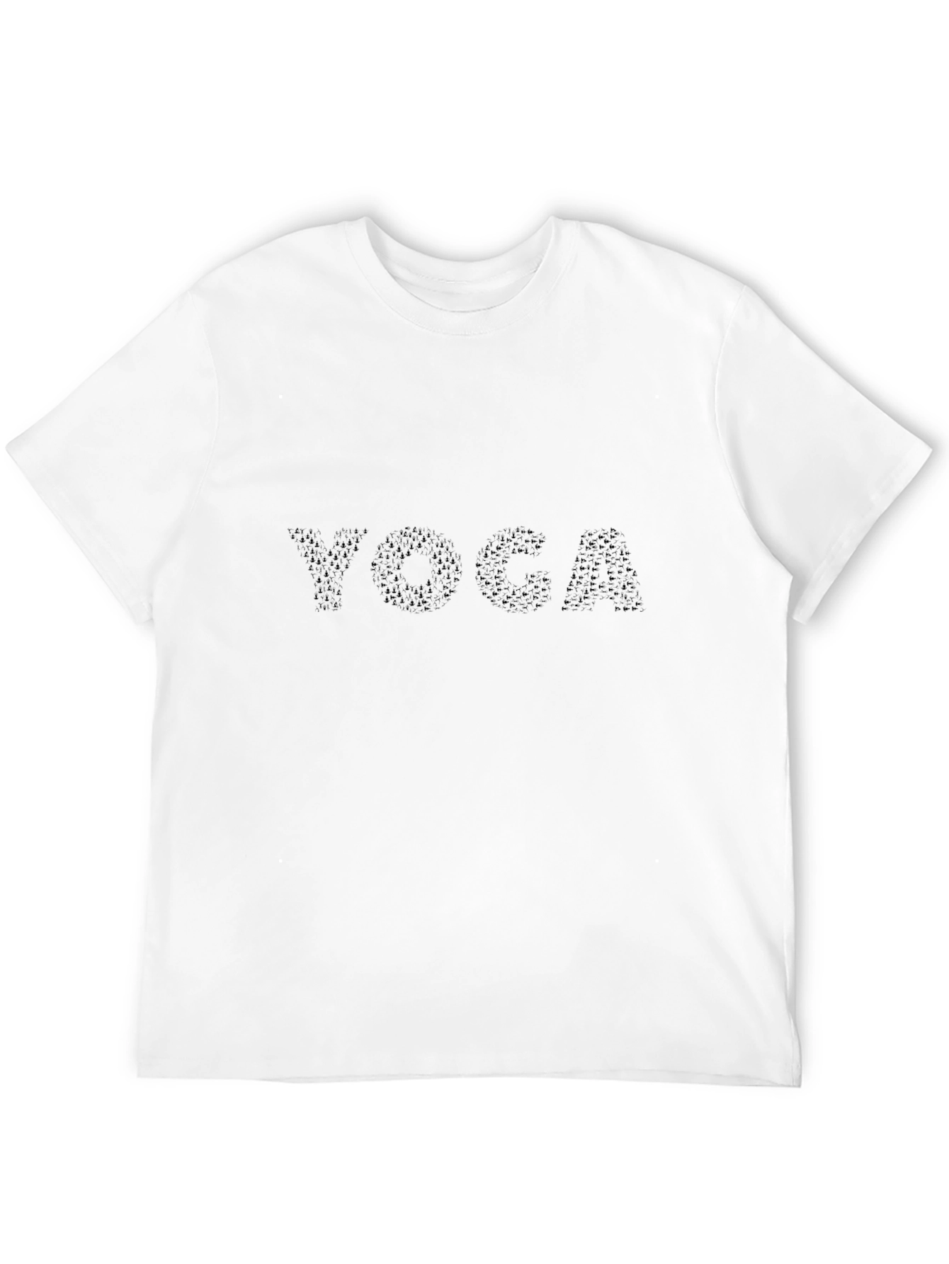 Mens Black Yoga Graphic Tee