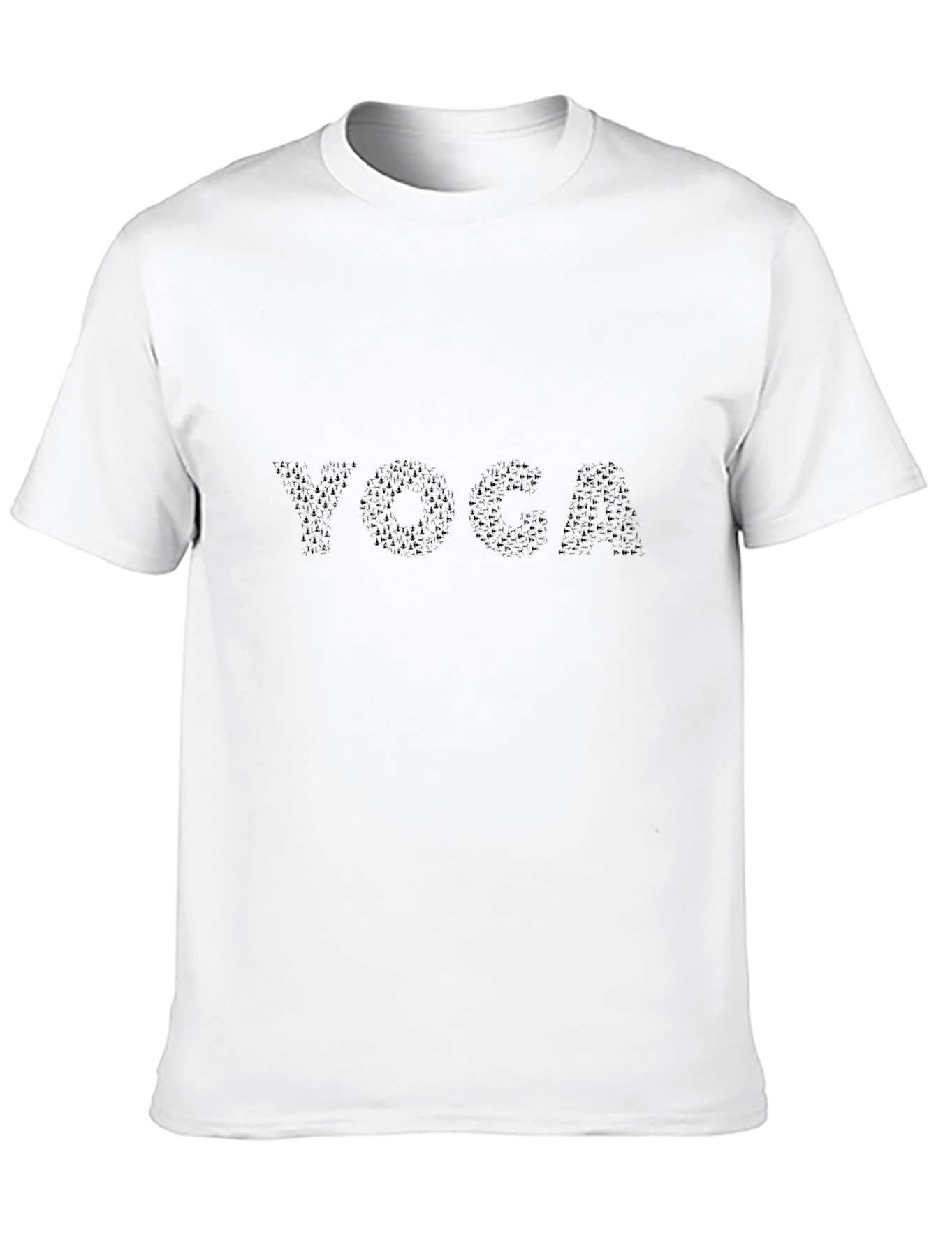 Mens Black Yoga Graphic Tee