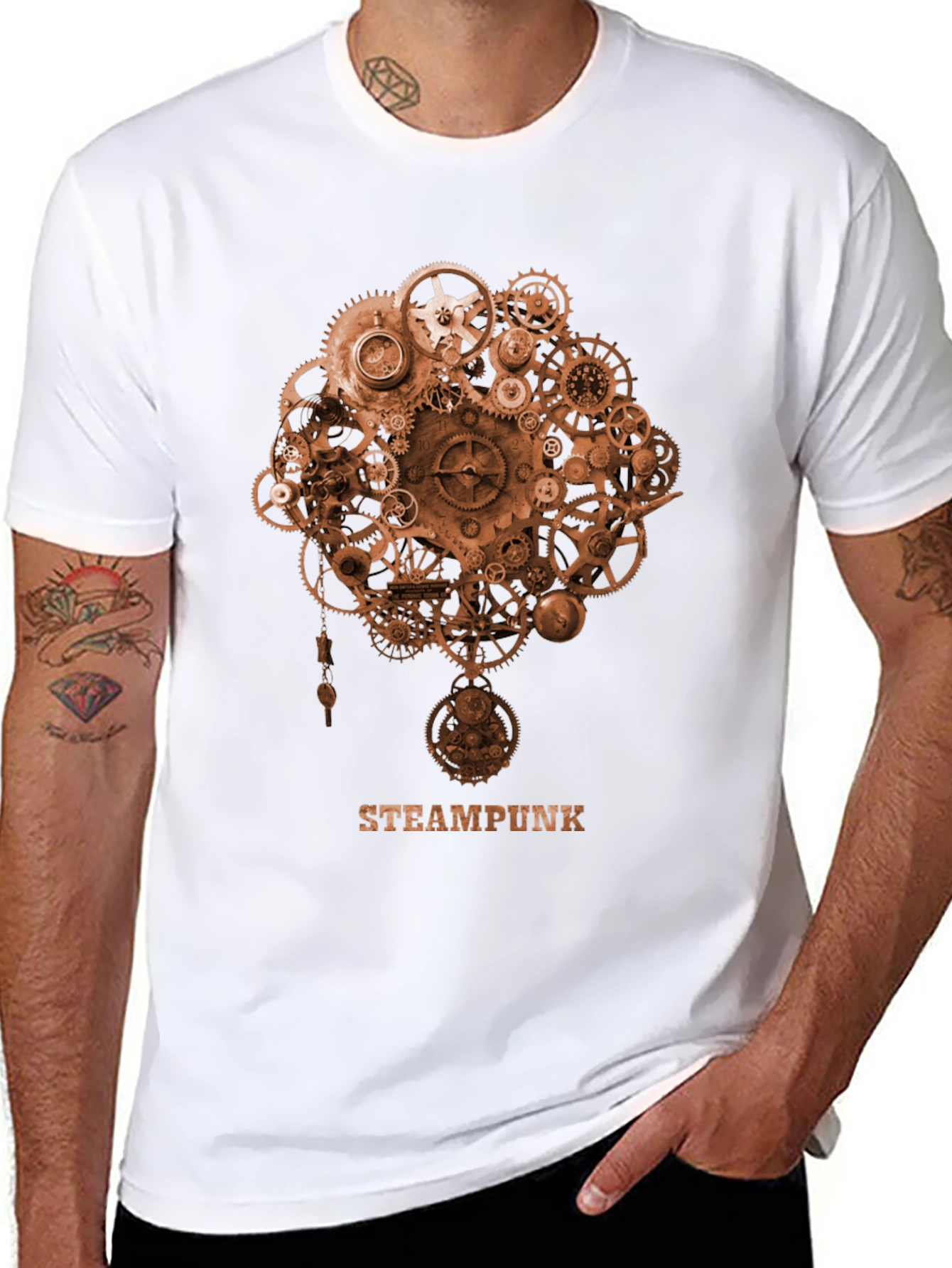 Steampunk Gears Graphic T-Shirt