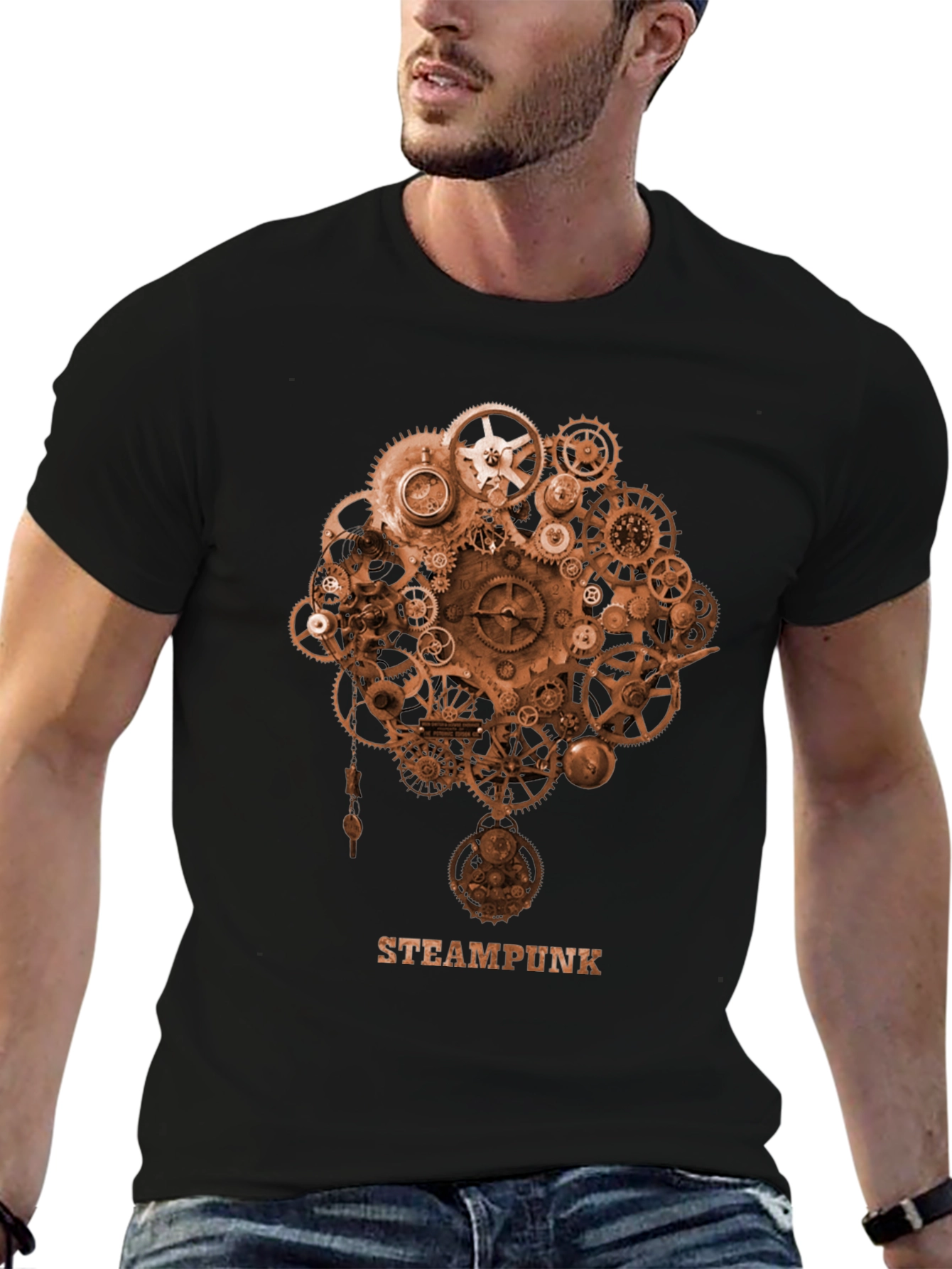 Steampunk Gears Graphic T-Shirt
