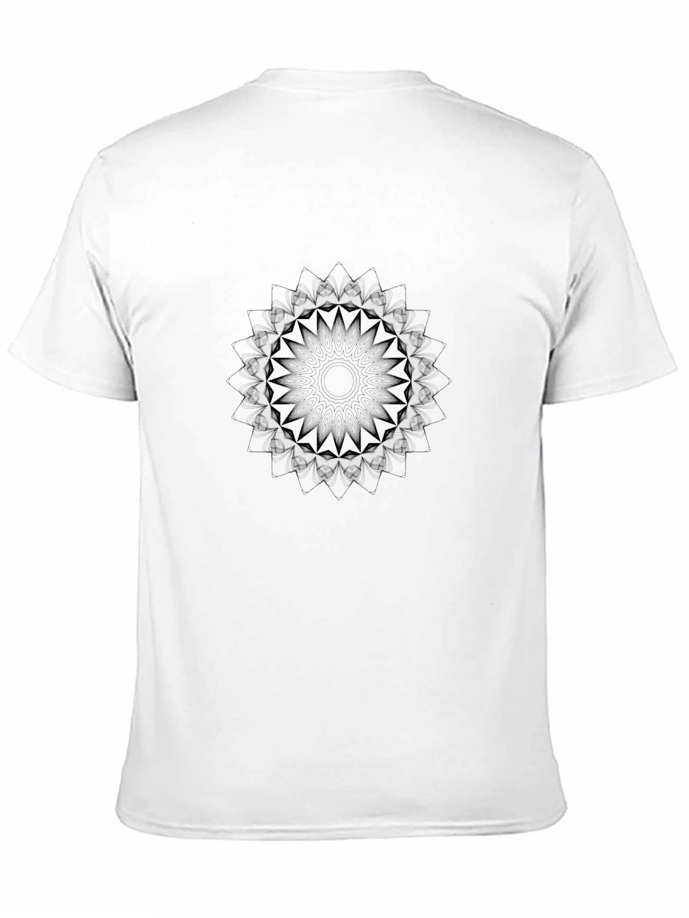 Minimalist Mandala Black T-Shirt