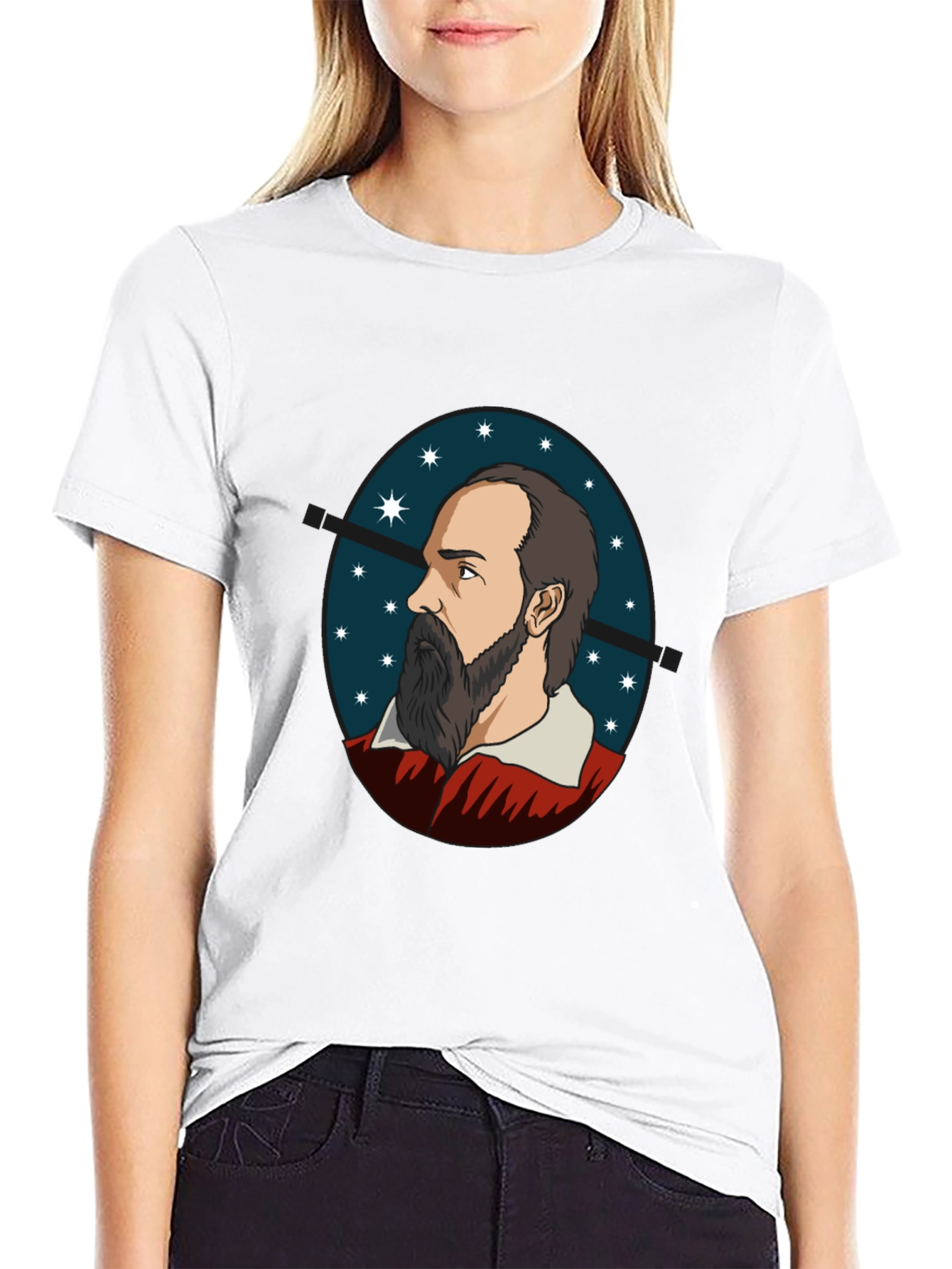 Philosopher Portrait Tee - Black