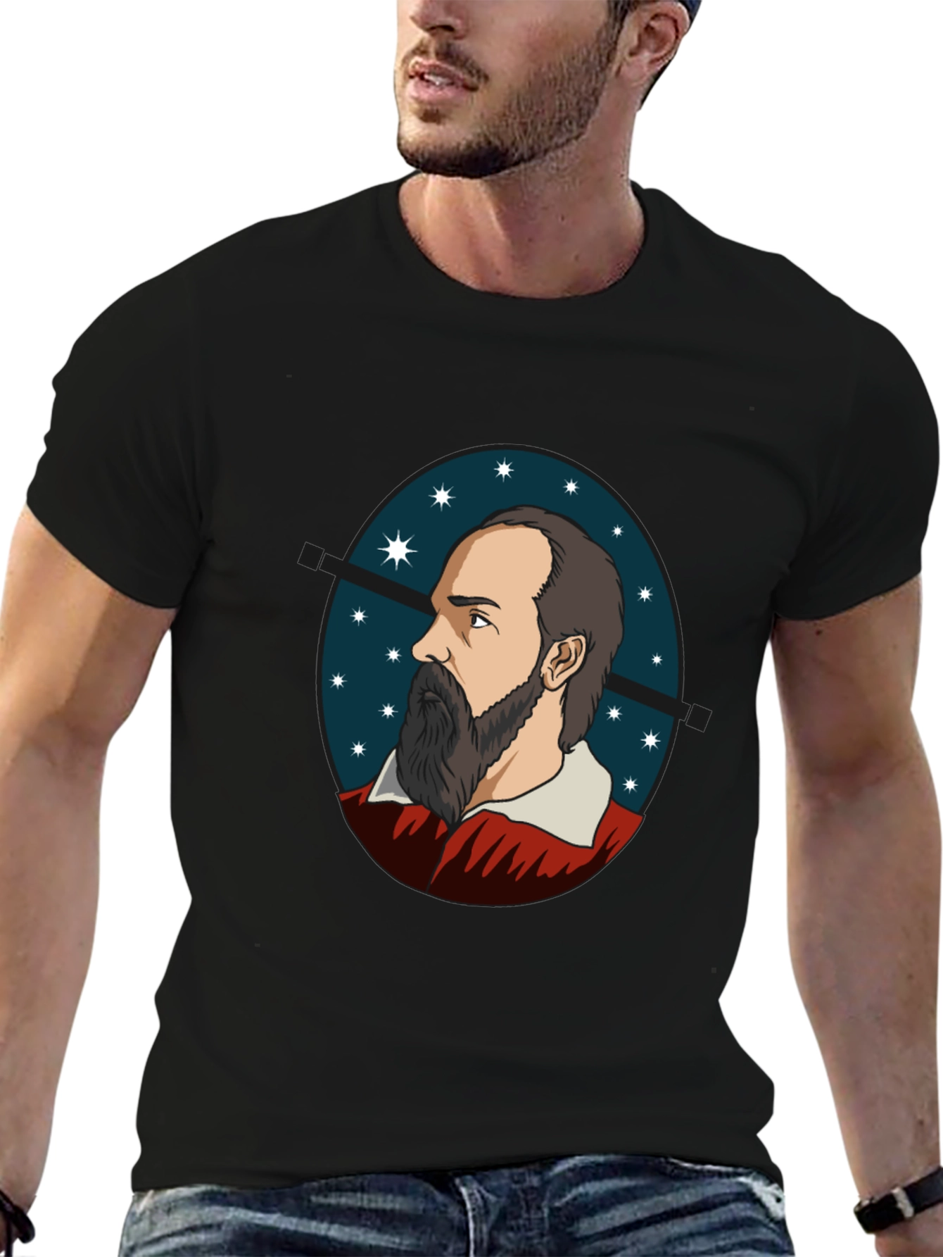 Philosopher Portrait Tee - Black