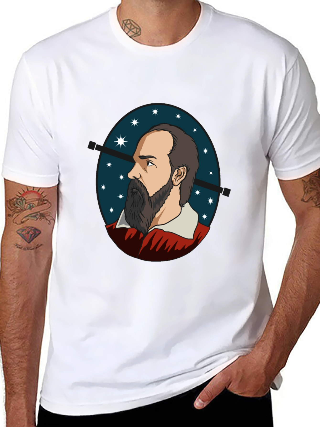 Philosopher Portrait Tee - Black