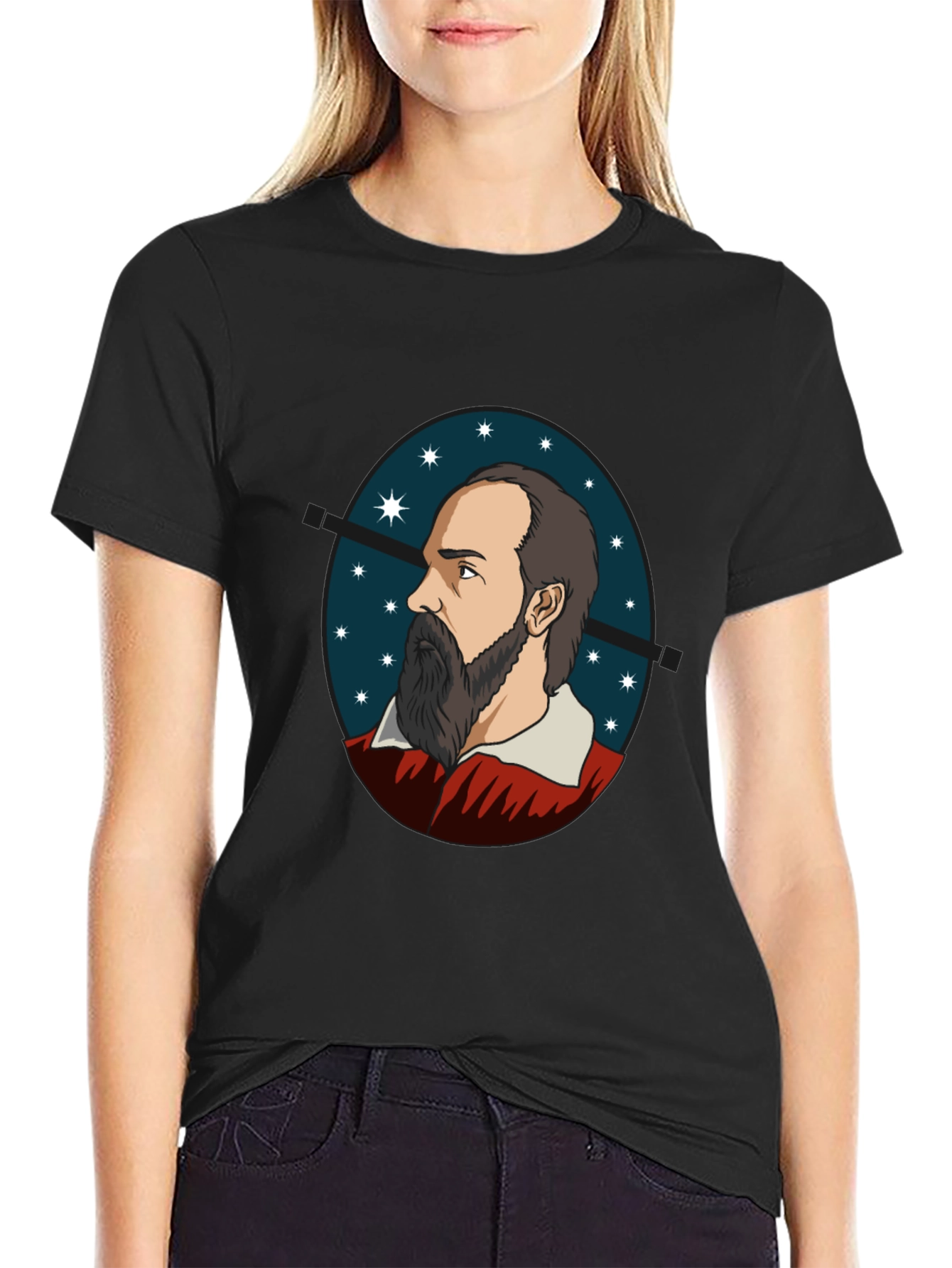 Philosopher Portrait Tee - Black