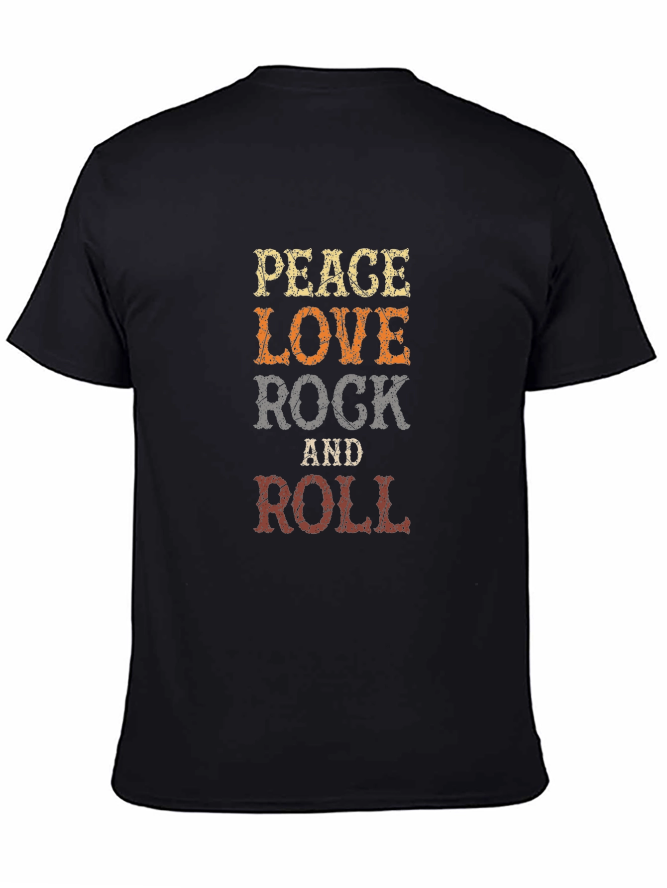Peace Love Rock and Roll Graphic Tee