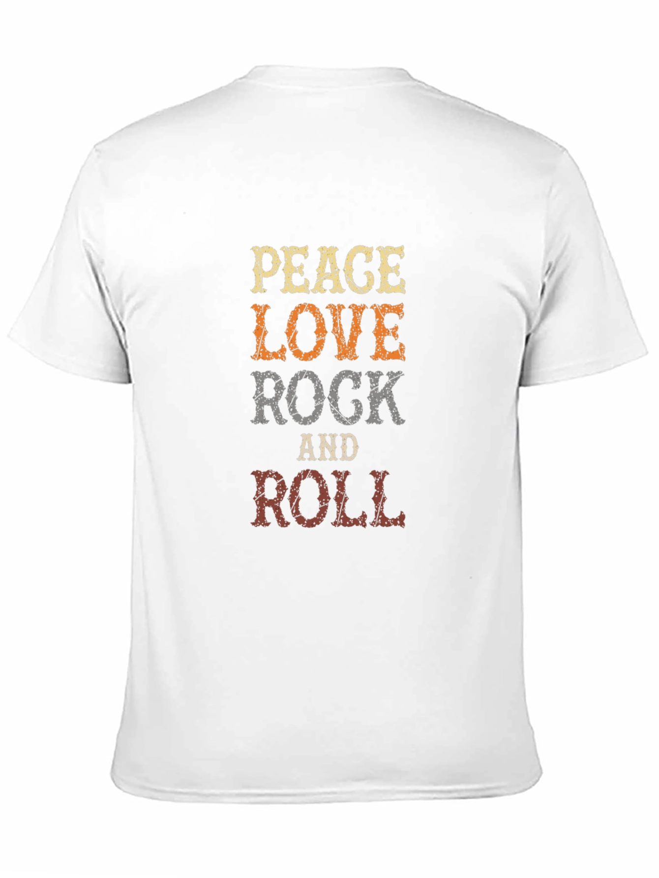 Peace Love Rock and Roll Graphic Tee
