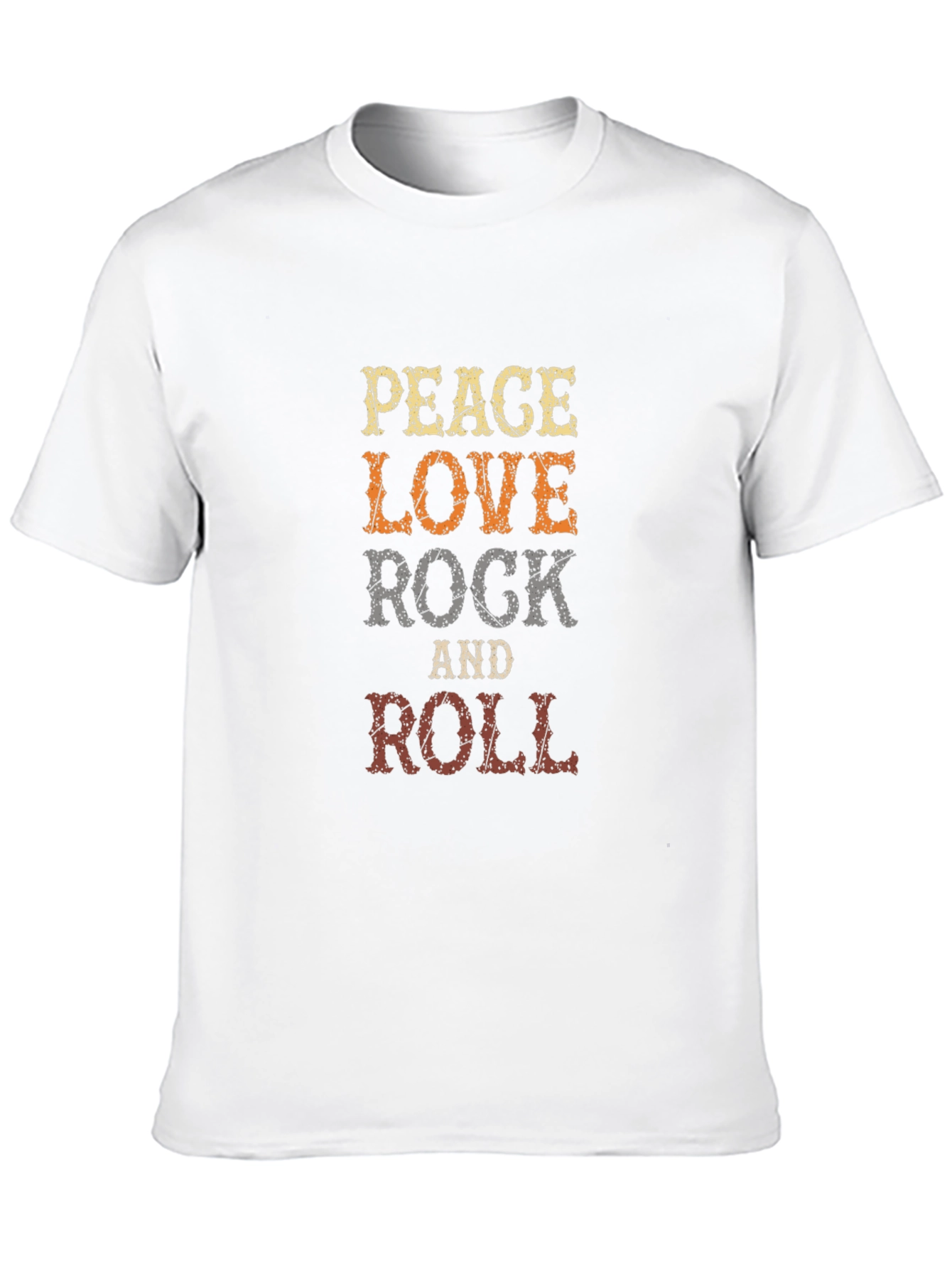 Peace Love Rock and Roll Graphic Tee