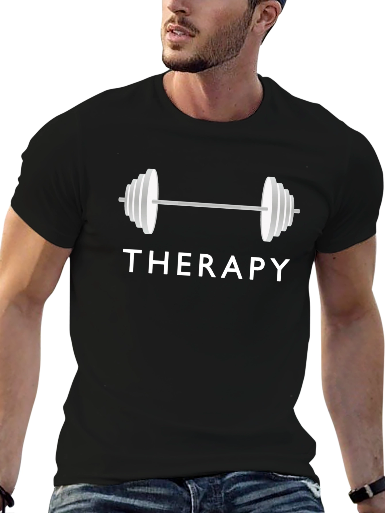 Therapy Weightlifting Black T-Shirt