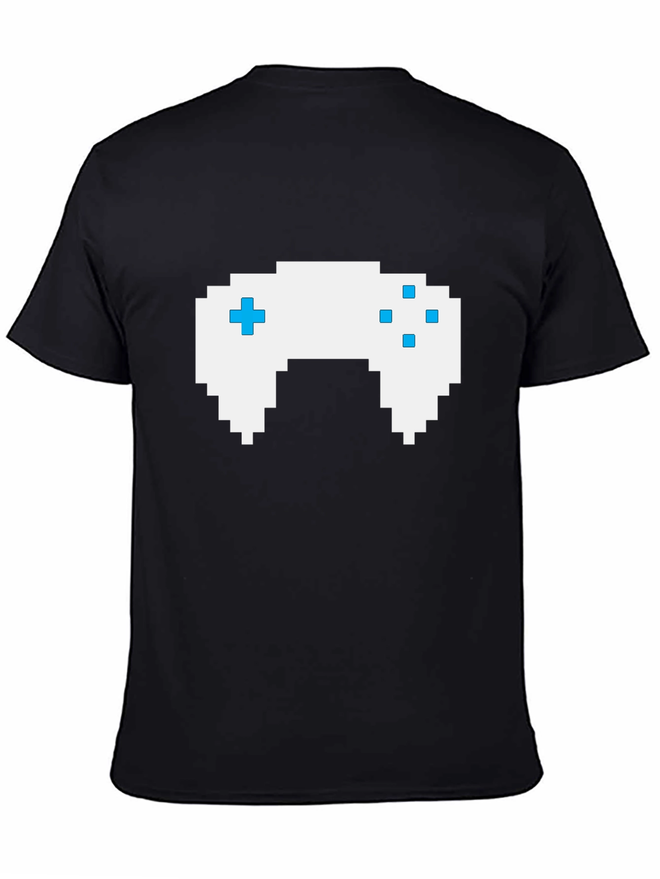 Gamer Pixel Art Black T-Shirt