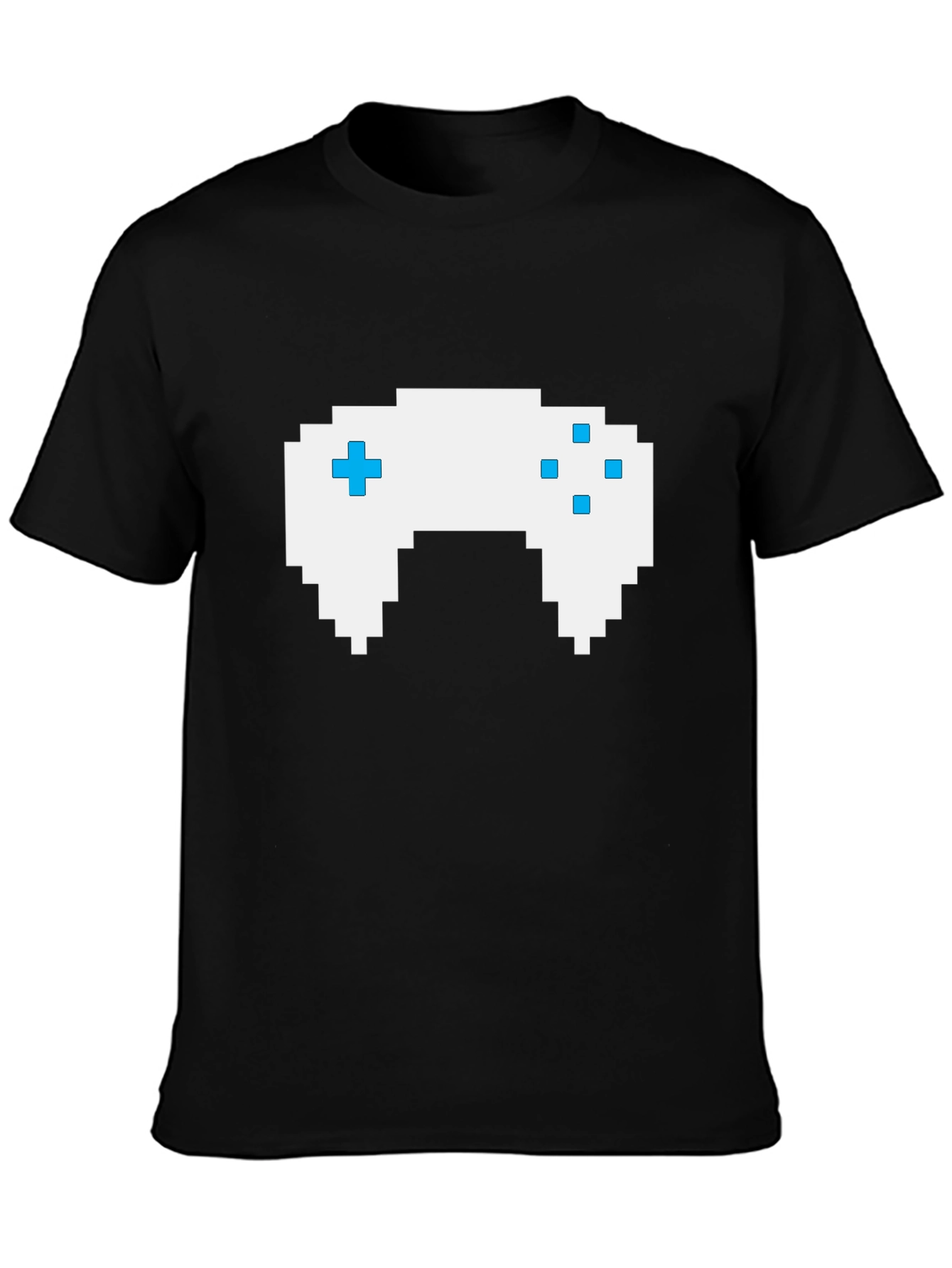 Gamer Pixel Art Black T-Shirt
