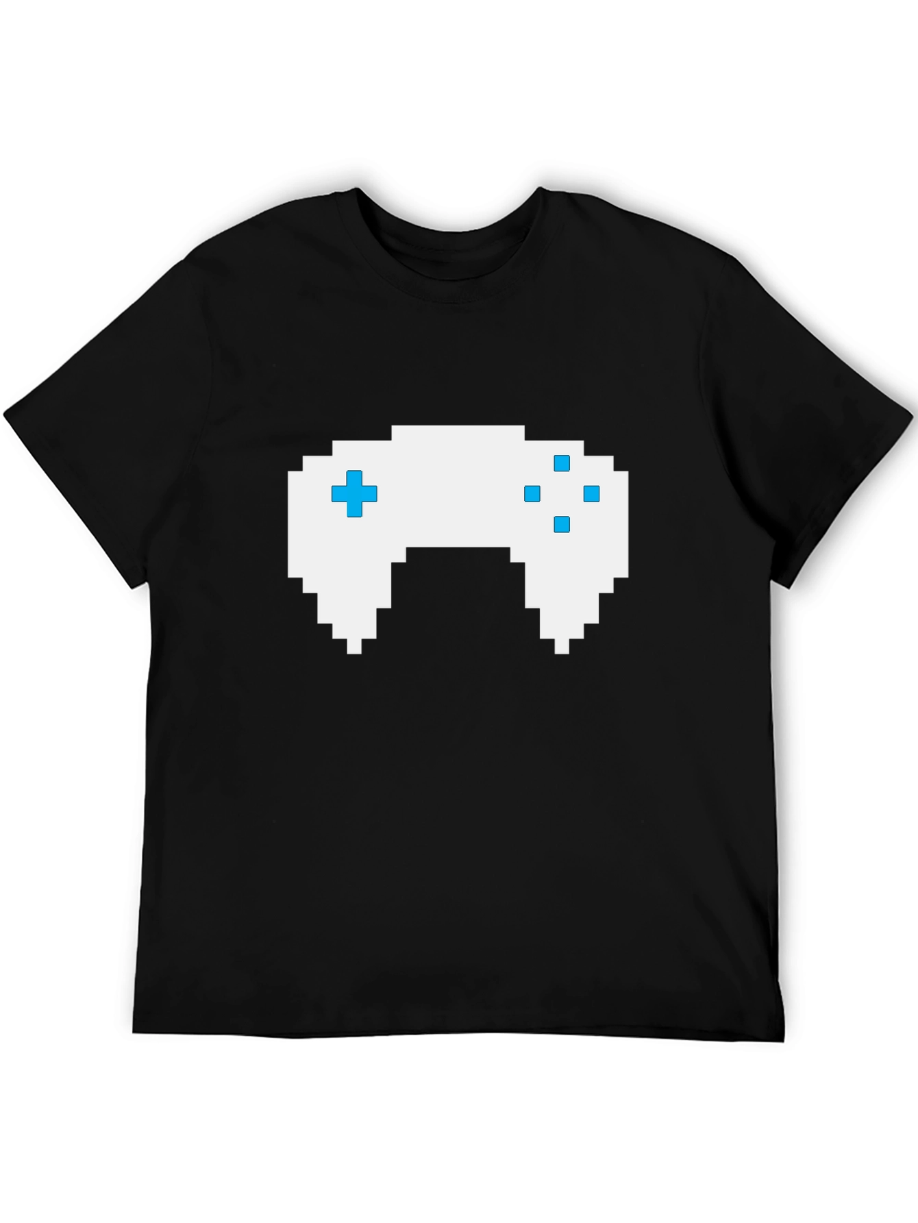 Gamer Pixel Art Black T-Shirt