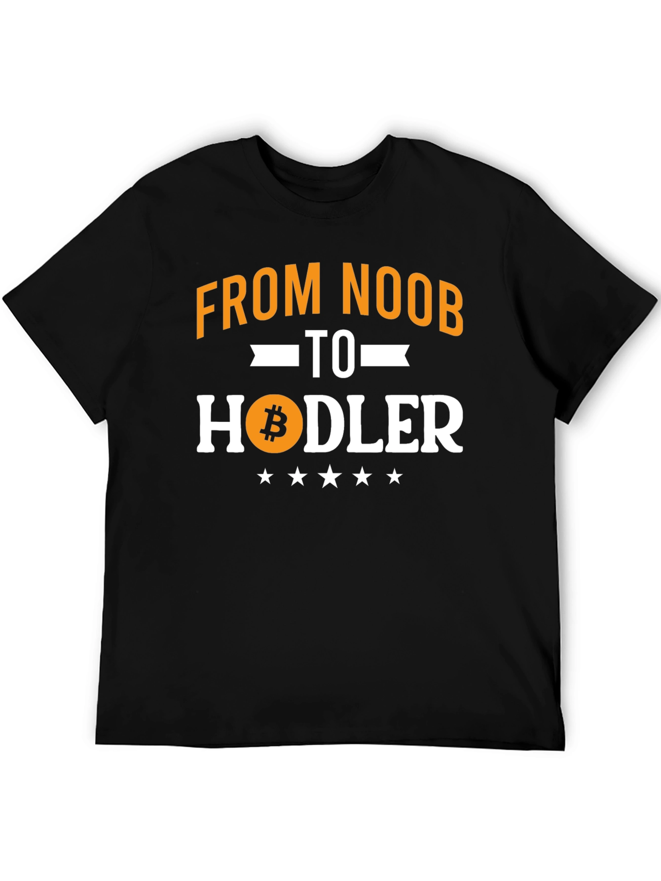From Noob to Hodler Bitcoin T-Shirt - Crypto Tee