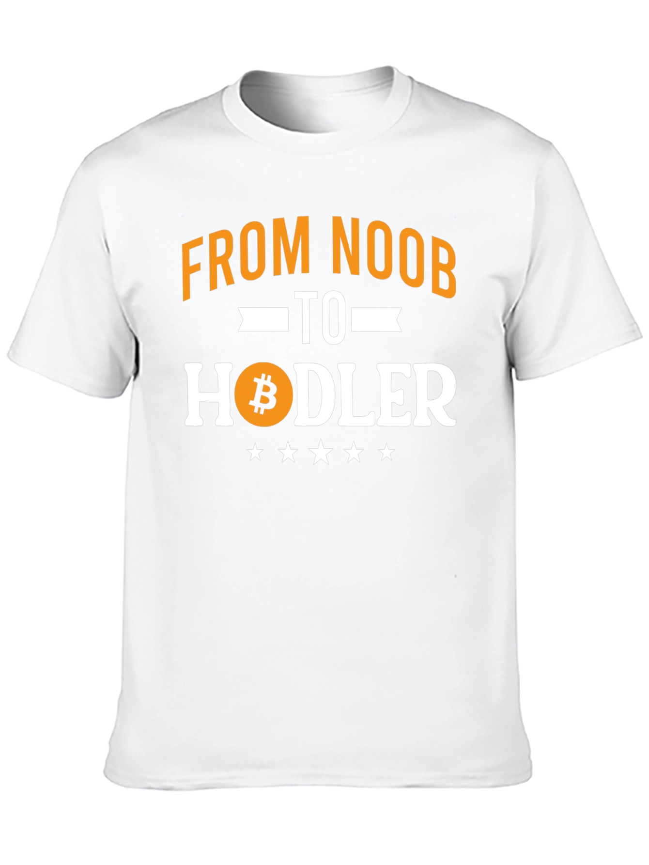 From Noob to Hodler Bitcoin T-Shirt - Crypto Tee