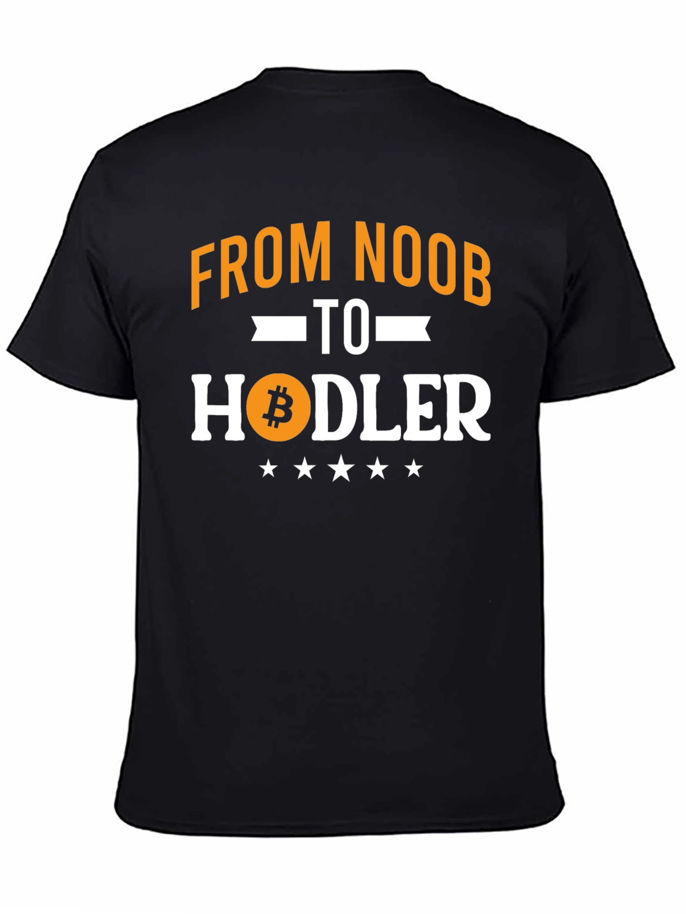 From Noob to Hodler Bitcoin T-Shirt - Crypto Tee