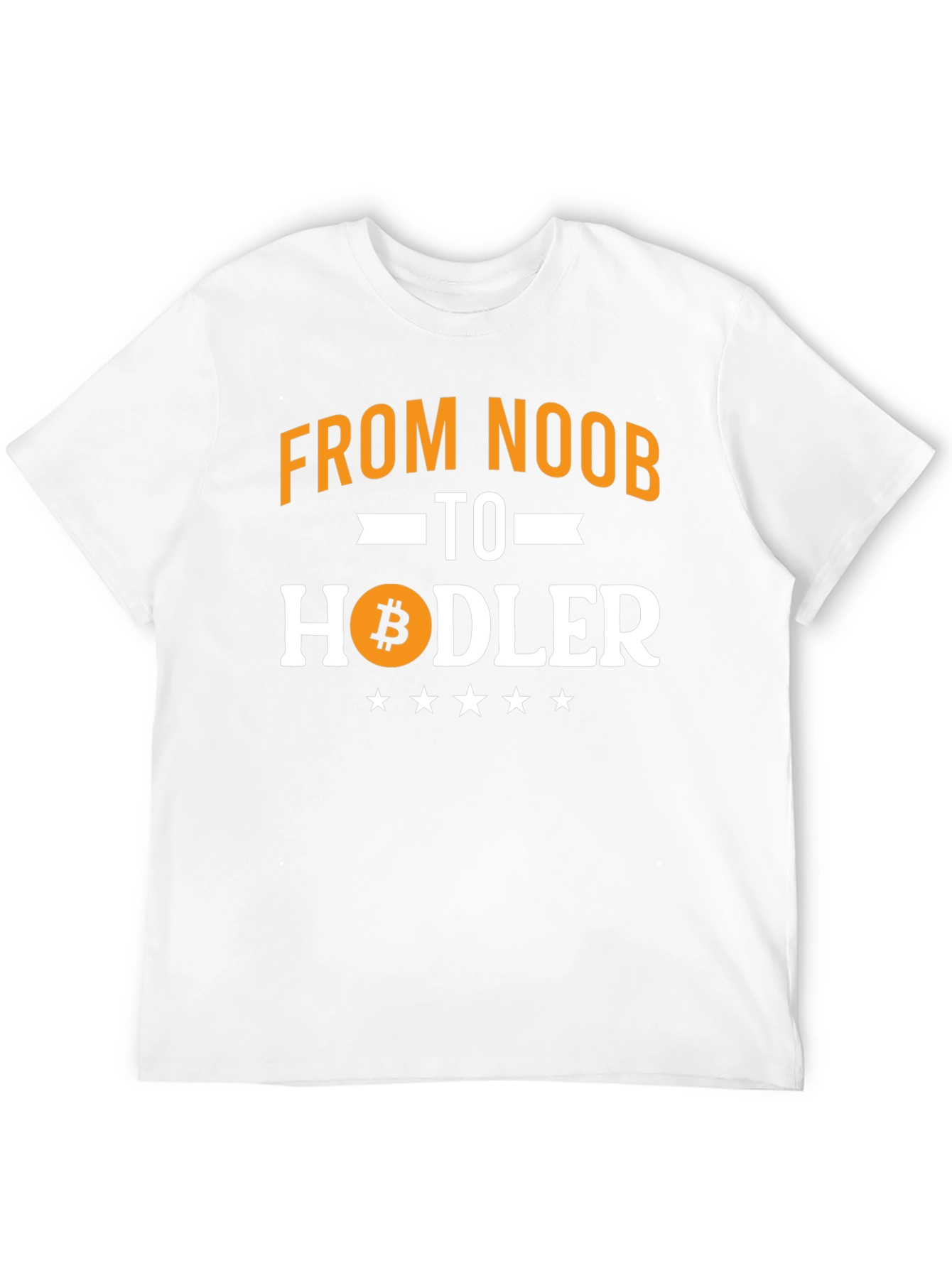 From Noob to Hodler Bitcoin T-Shirt - Crypto Tee