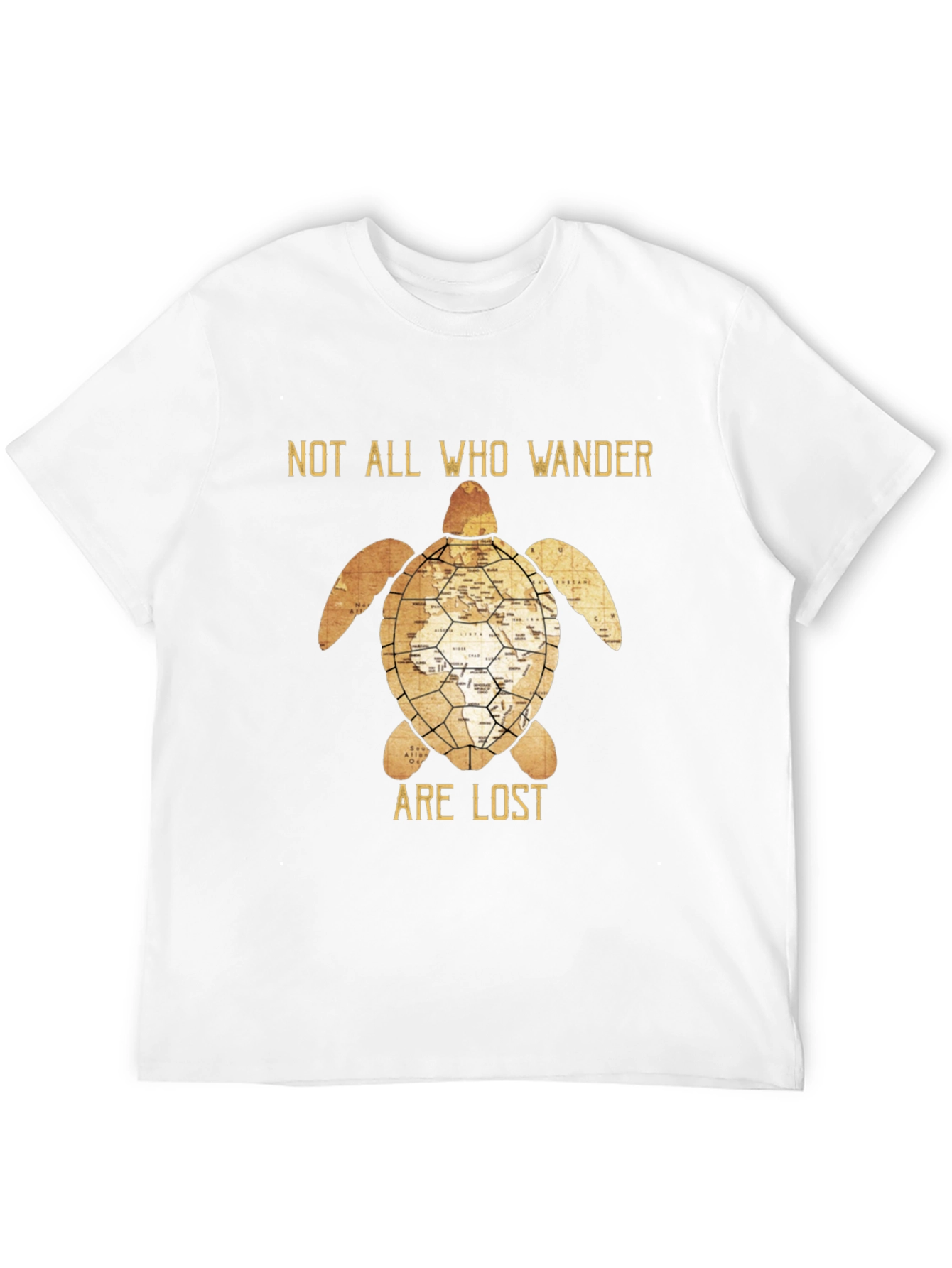 Not All Who Wander Are Lost Turtle Graphic T-Shirt