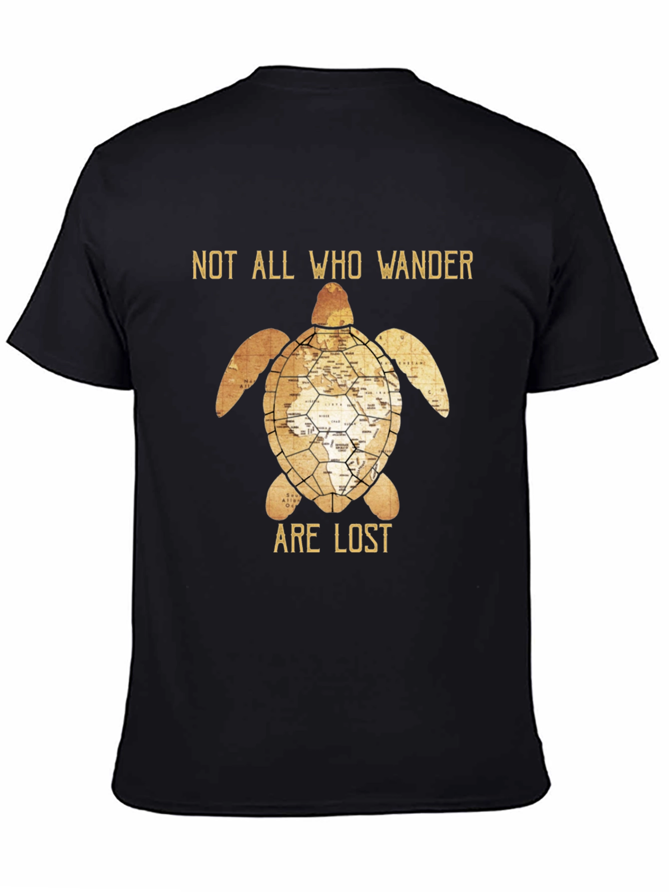 Not All Who Wander Are Lost Turtle Graphic T-Shirt