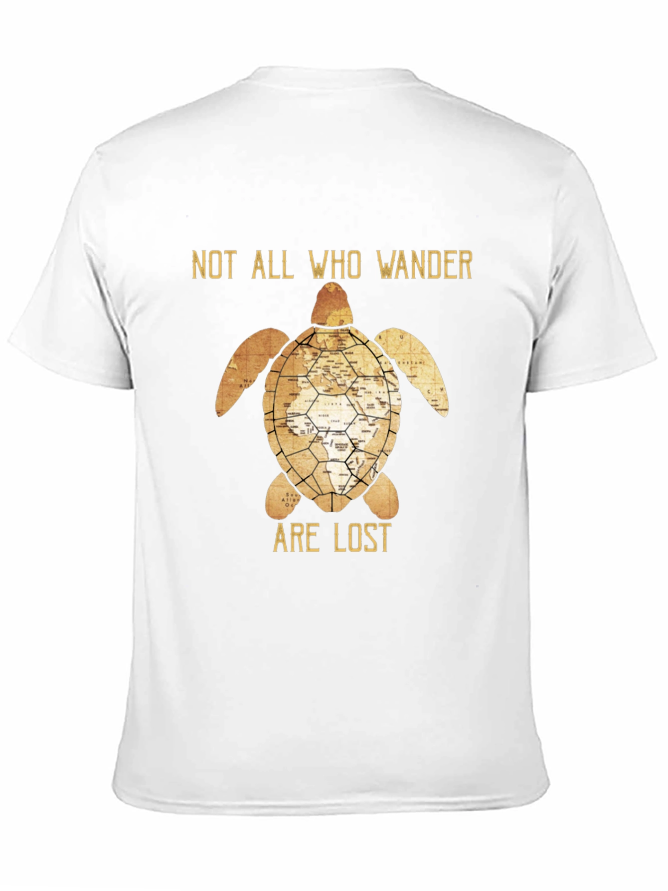 Not All Who Wander Are Lost Turtle Graphic T-Shirt