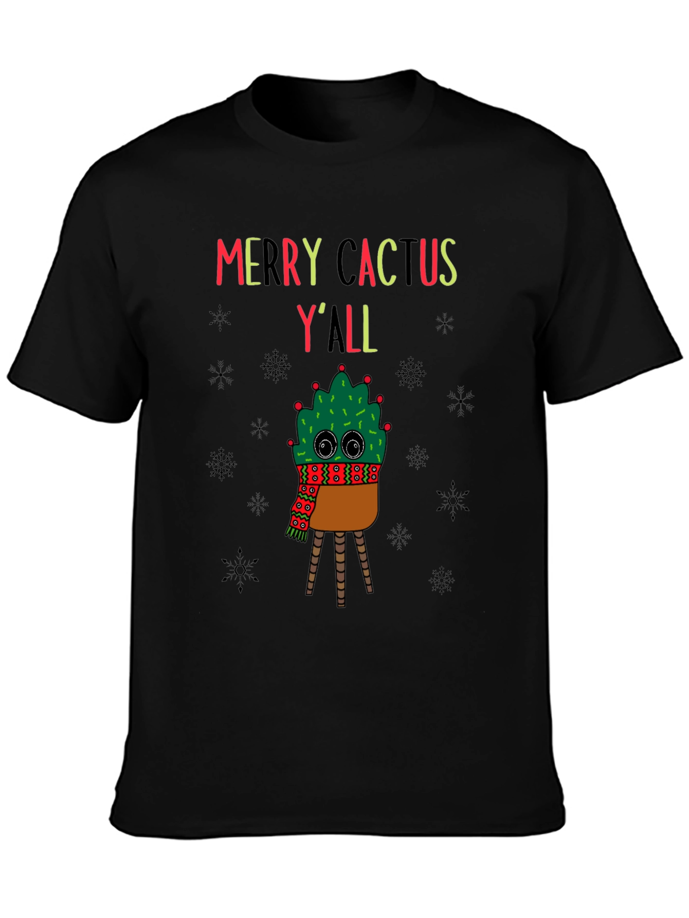 Merry Cactus Yall Holiday T-Shirt