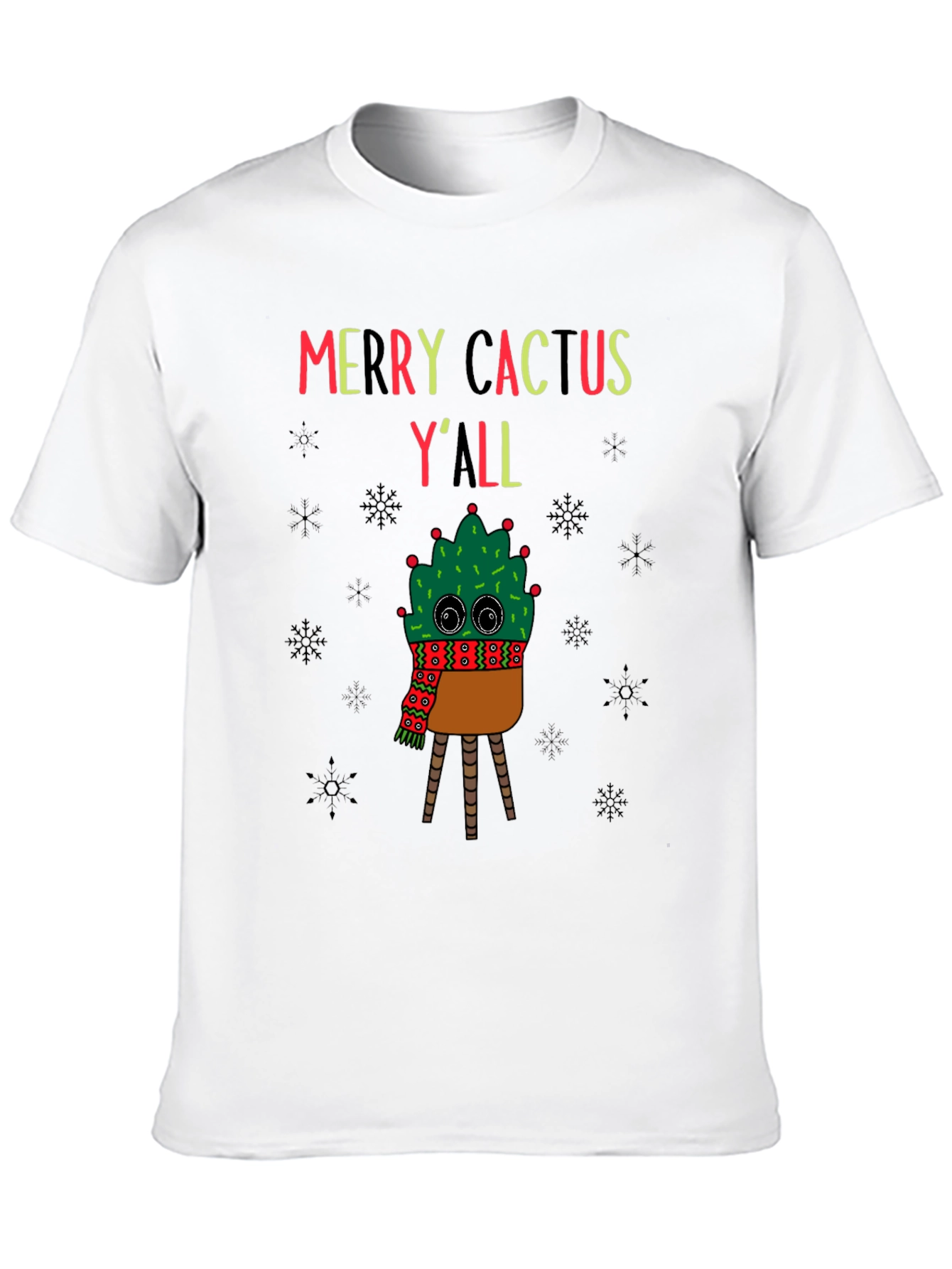 Merry Cactus Yall Holiday T-Shirt