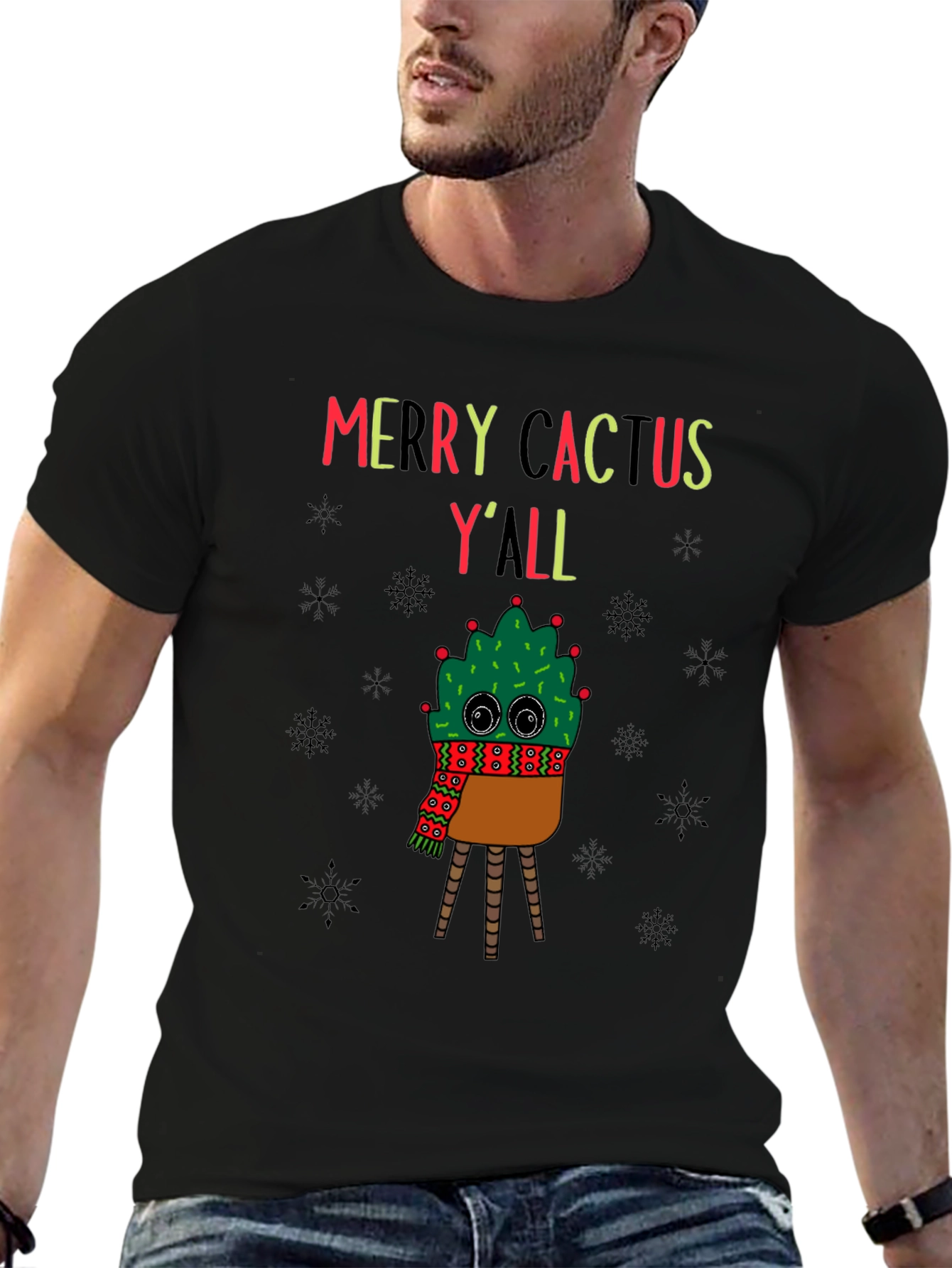 Merry Cactus Yall Holiday T-Shirt