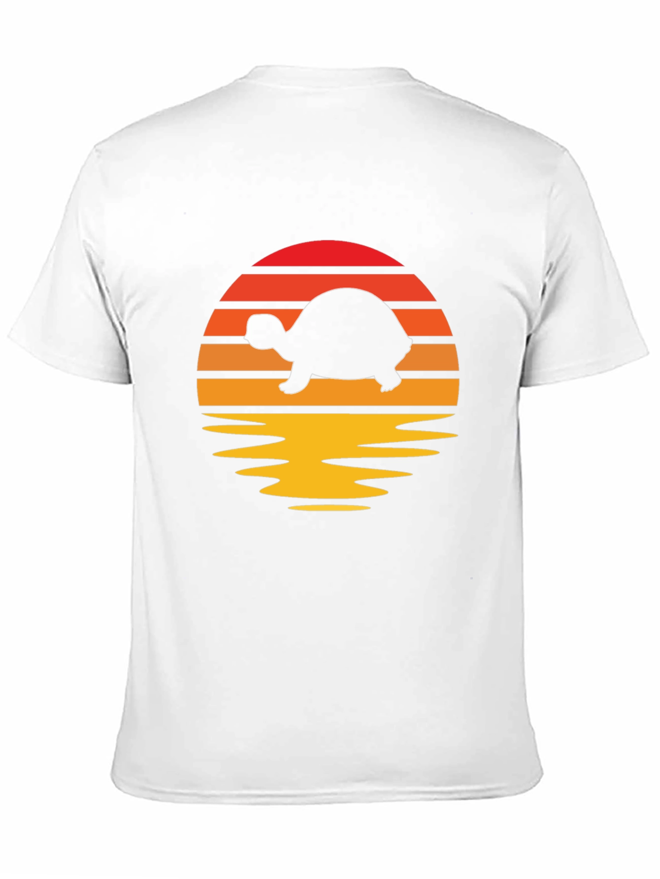 Turtle Sunset Graphic Tee - Retro Style Shirt