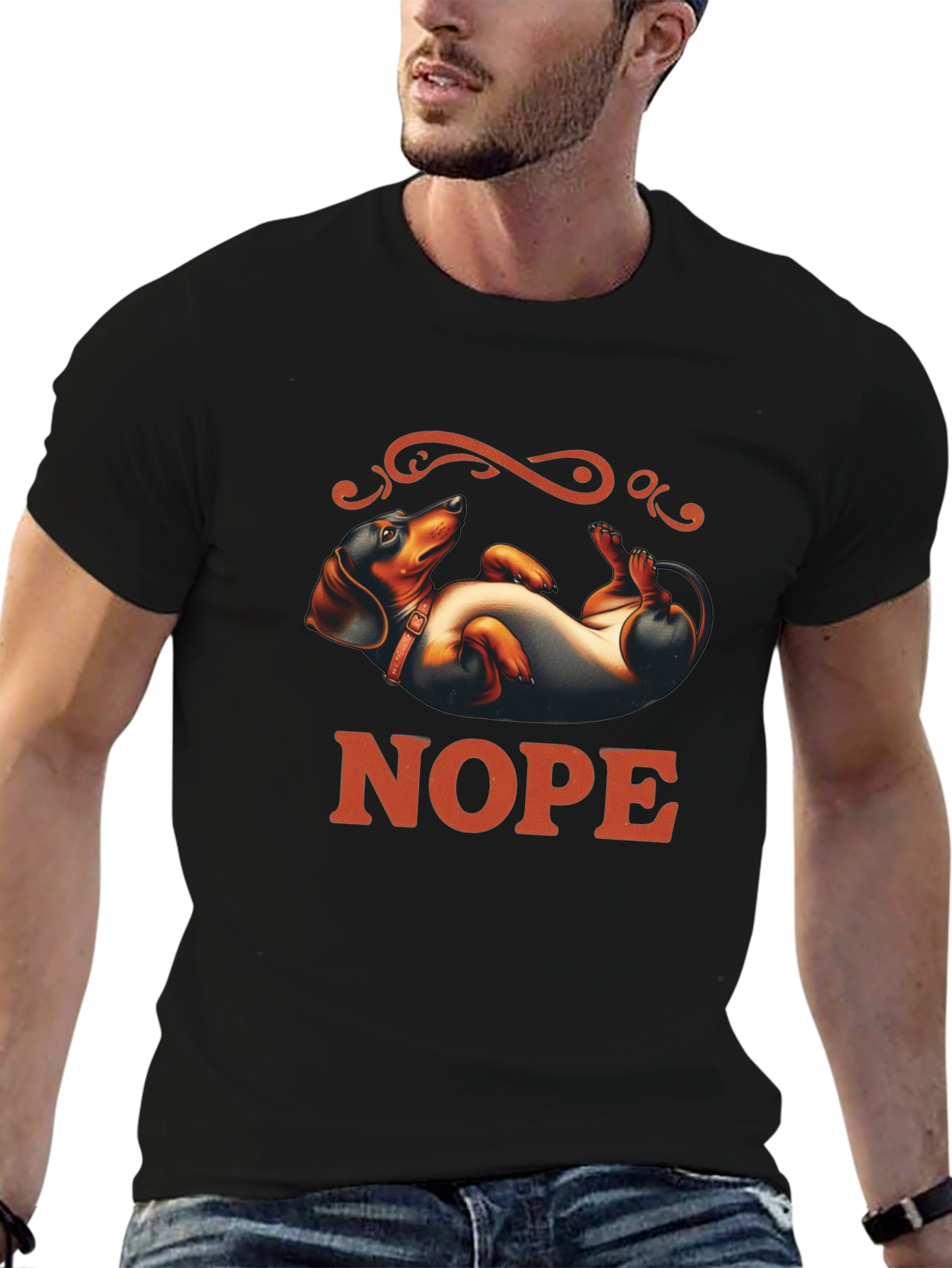 Nope Dachshund T-Shirt - Funny Dog Lover Tee
