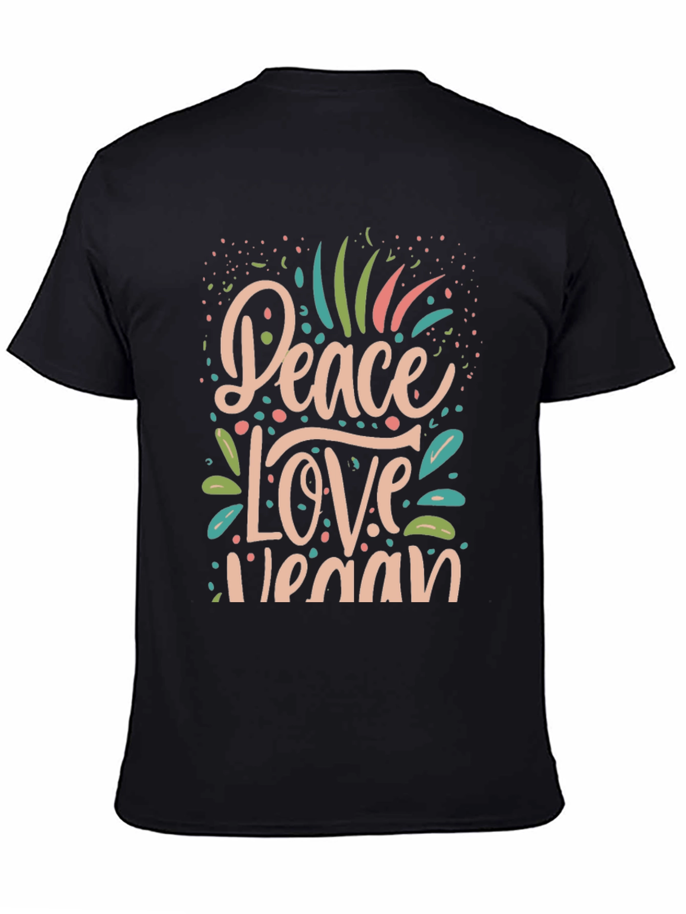 Peace Love Vegan Graphic T-Shirt