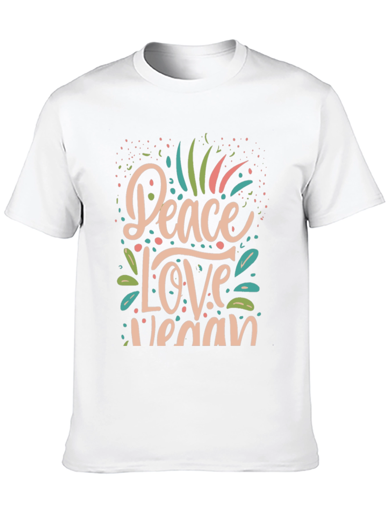 Peace Love Vegan Graphic T-Shirt