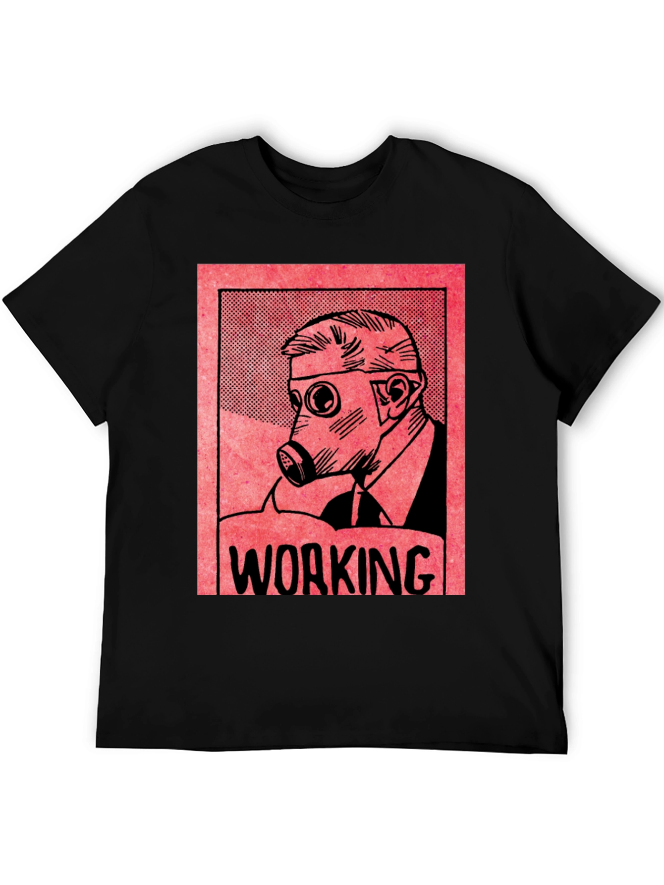 Working Gas Mask Graphic T-Shirt