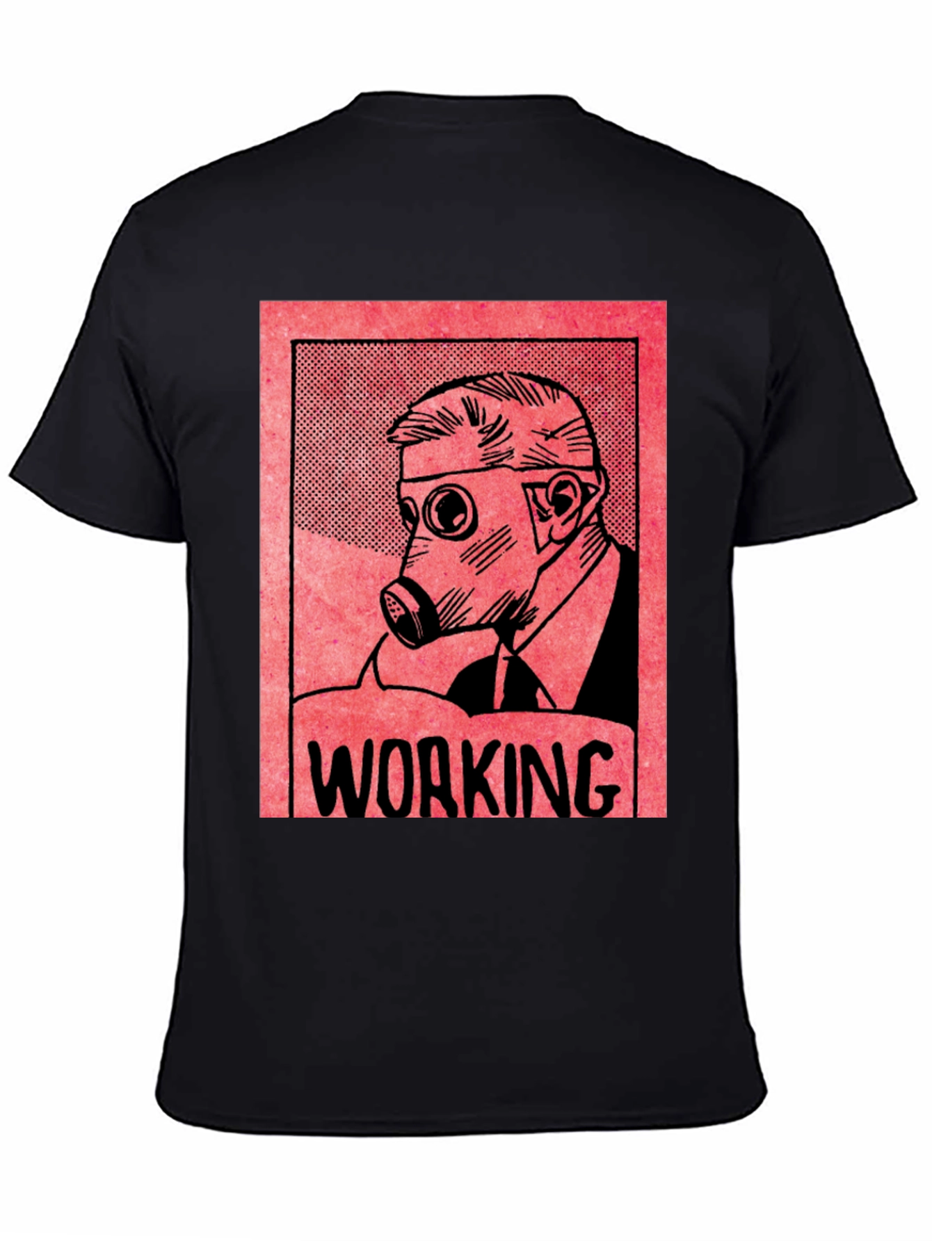 Working Gas Mask Graphic T-Shirt