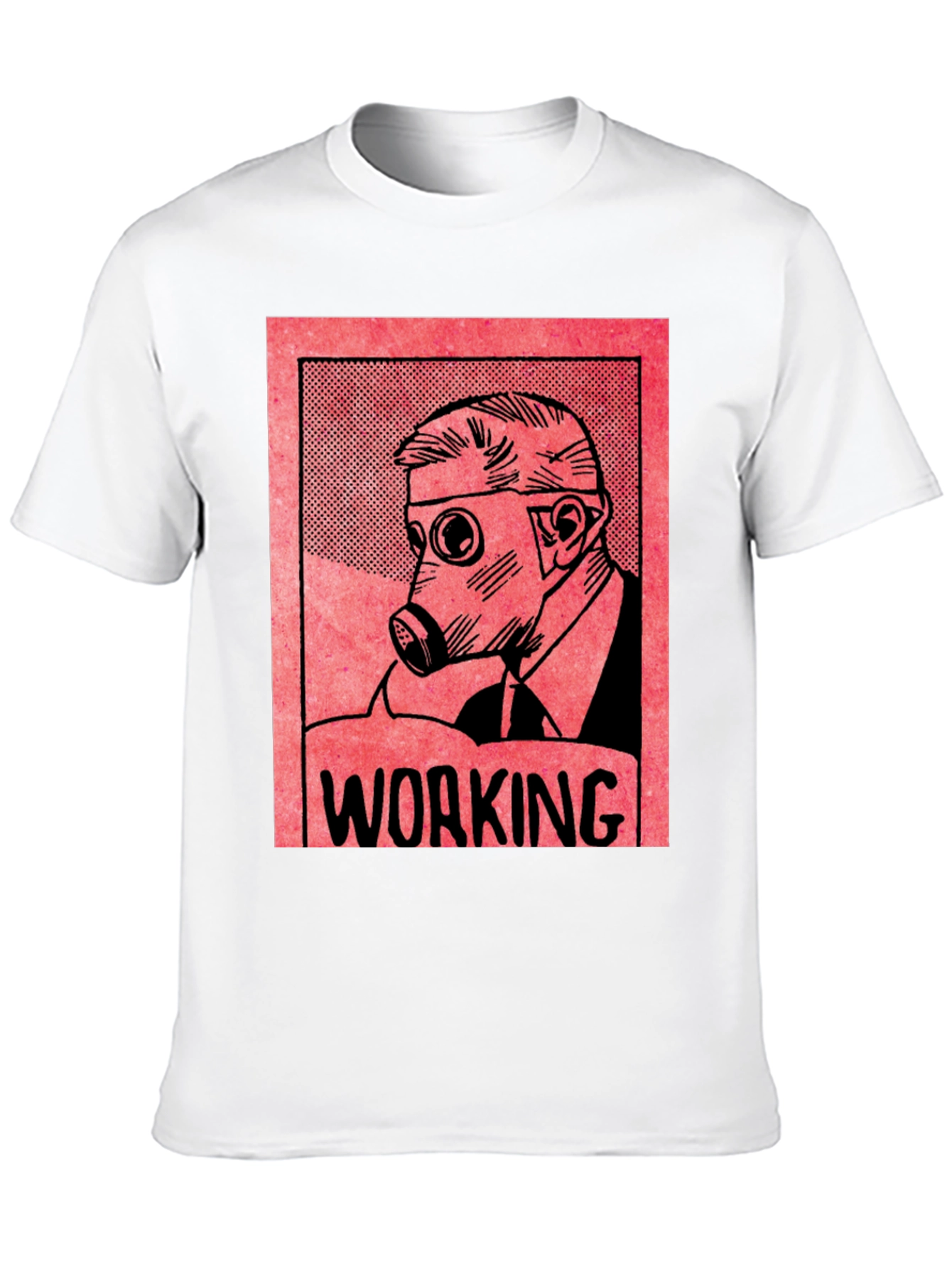 Working Gas Mask Graphic T-Shirt