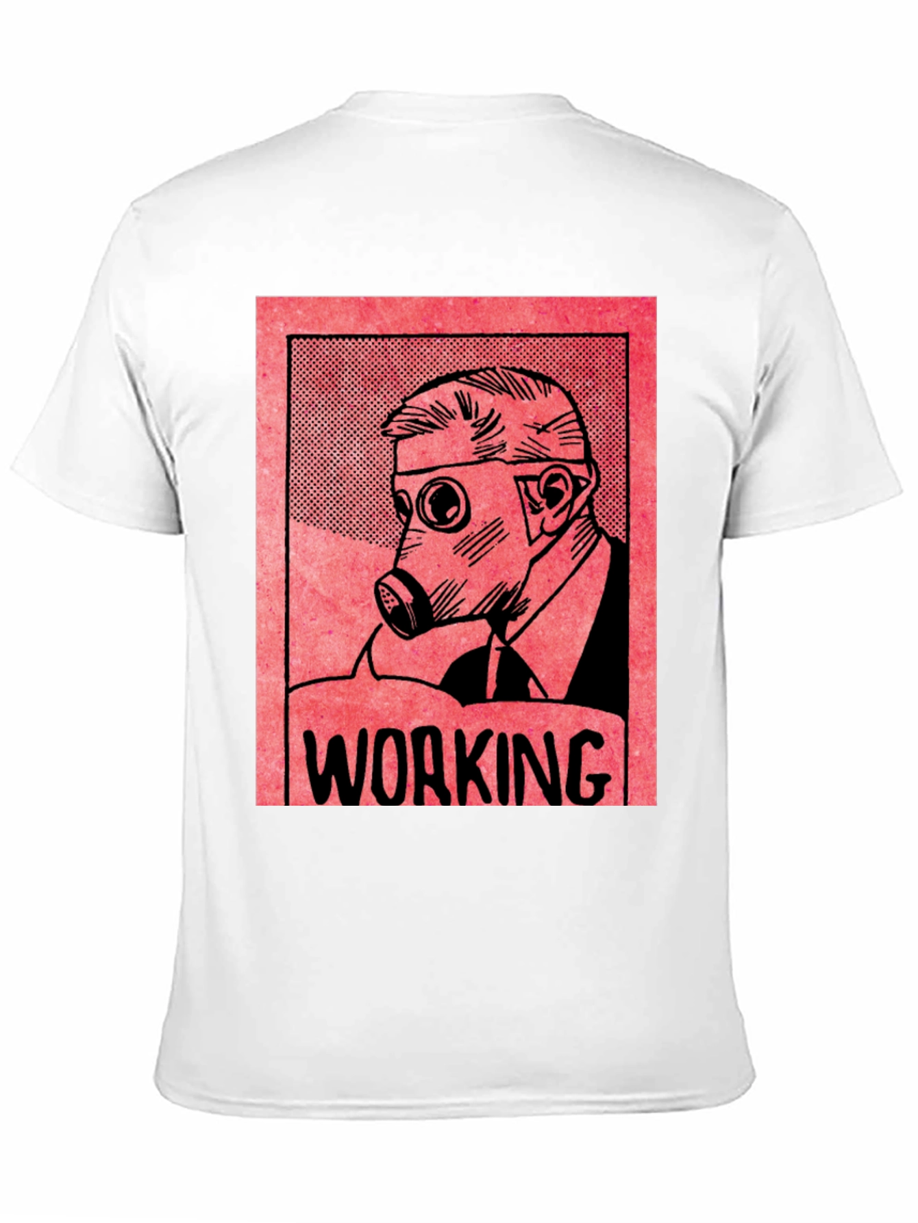 Working Gas Mask Graphic T-Shirt