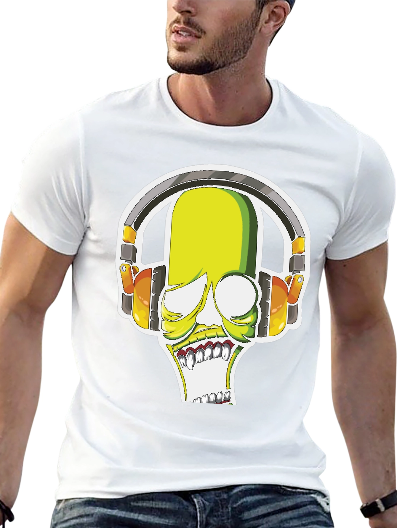 DJ Monster Graphic Tee - Black Crewneck