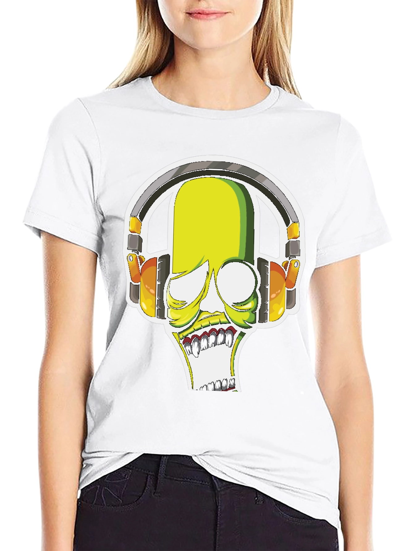 DJ Monster Graphic Tee - Black Crewneck