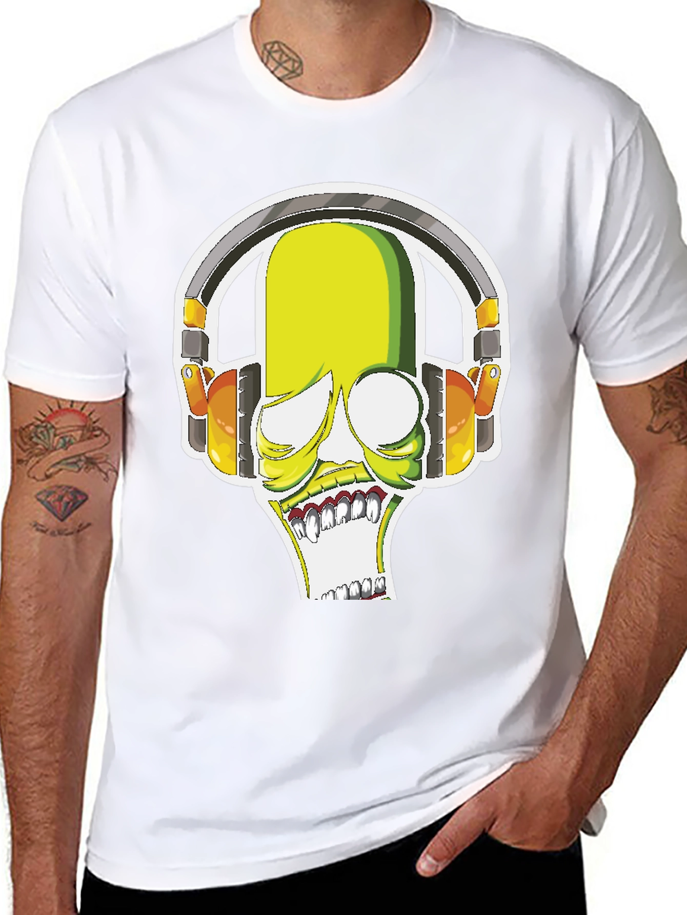 DJ Monster Graphic Tee - Black Crewneck