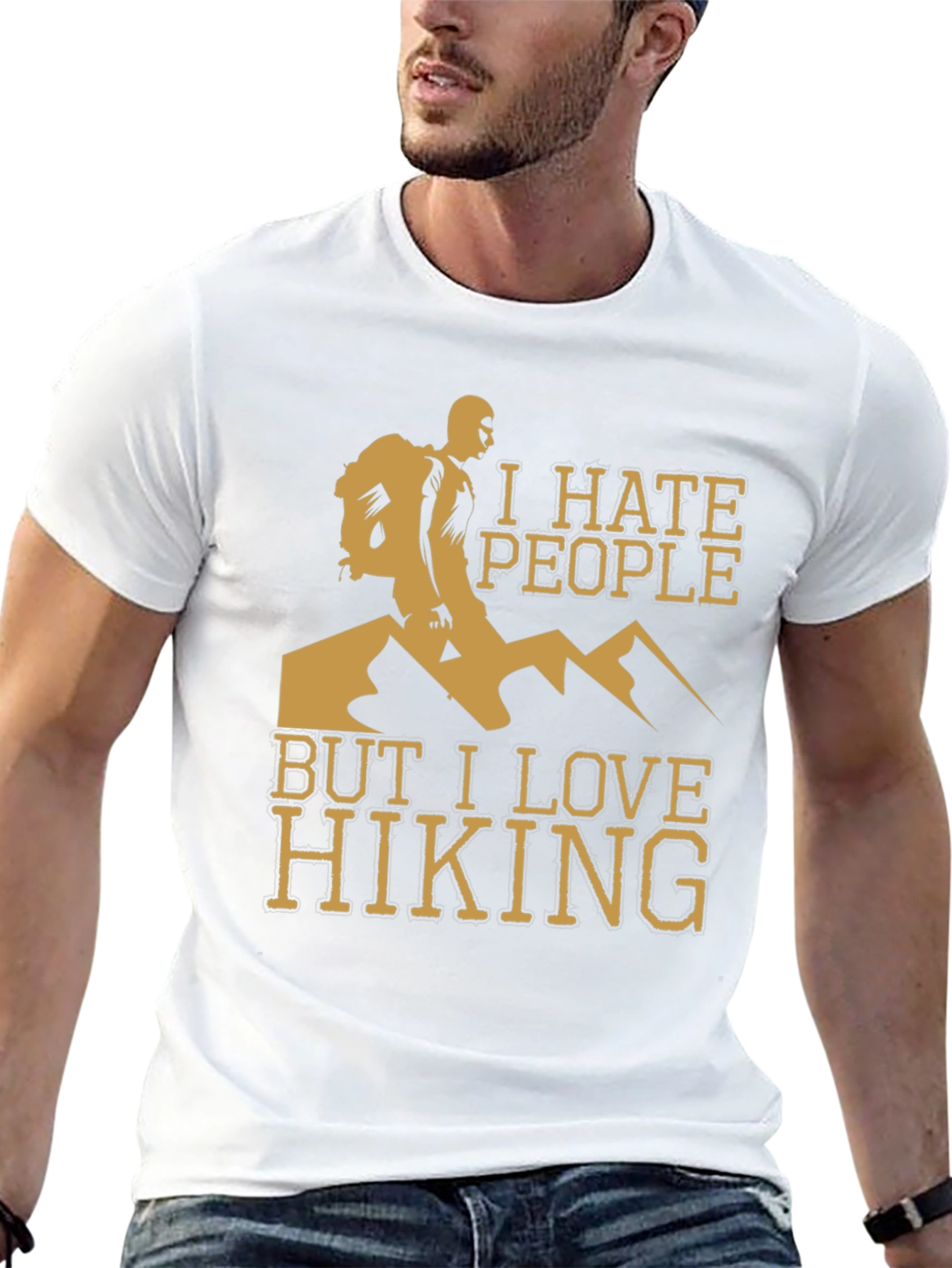 I Hate People But I Love Hiking T-Shirt