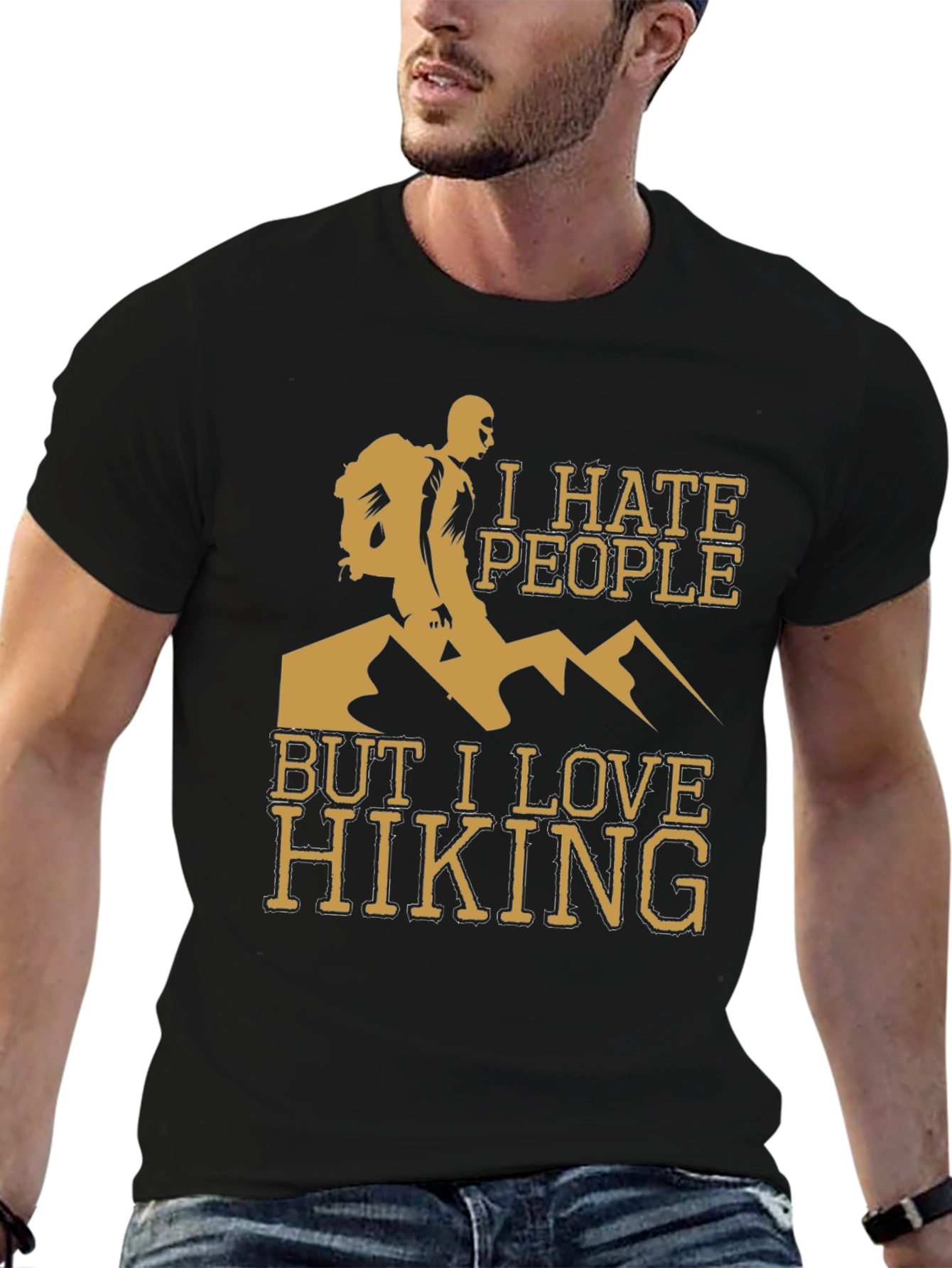 I Hate People But I Love Hiking T-Shirt