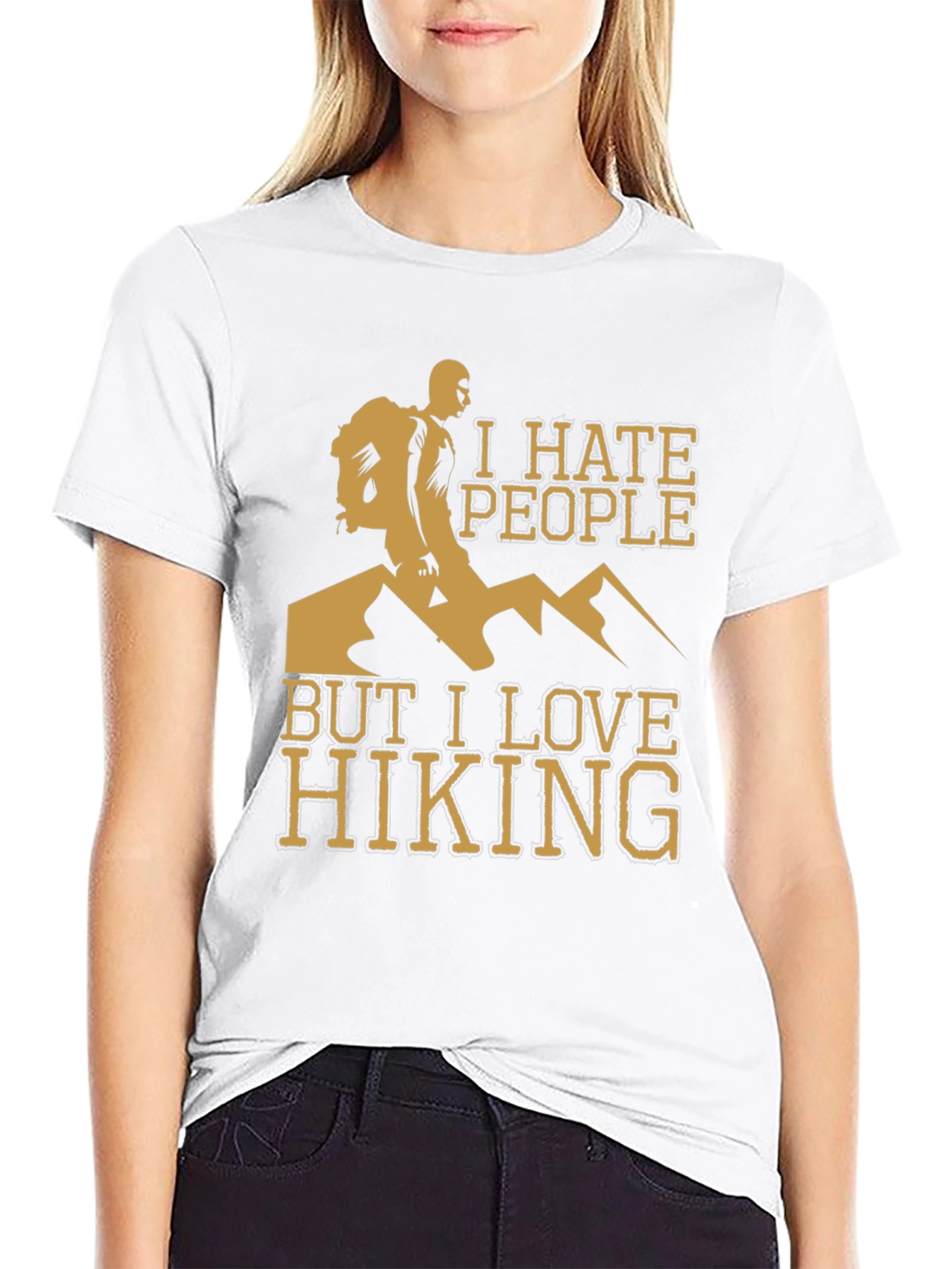 I Hate People But I Love Hiking T-Shirt